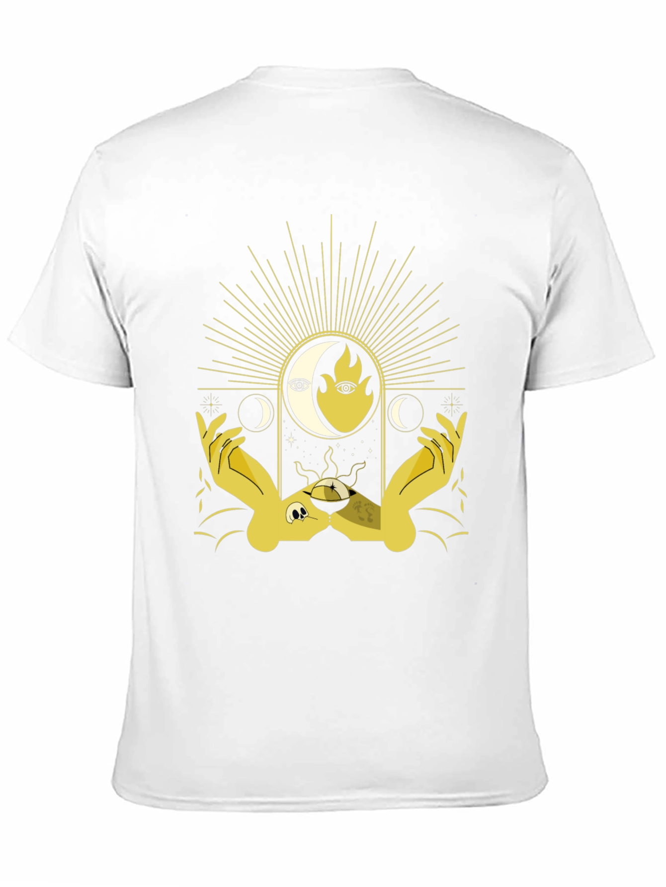 Mystic Moon & Sun Graphic Tee - Black