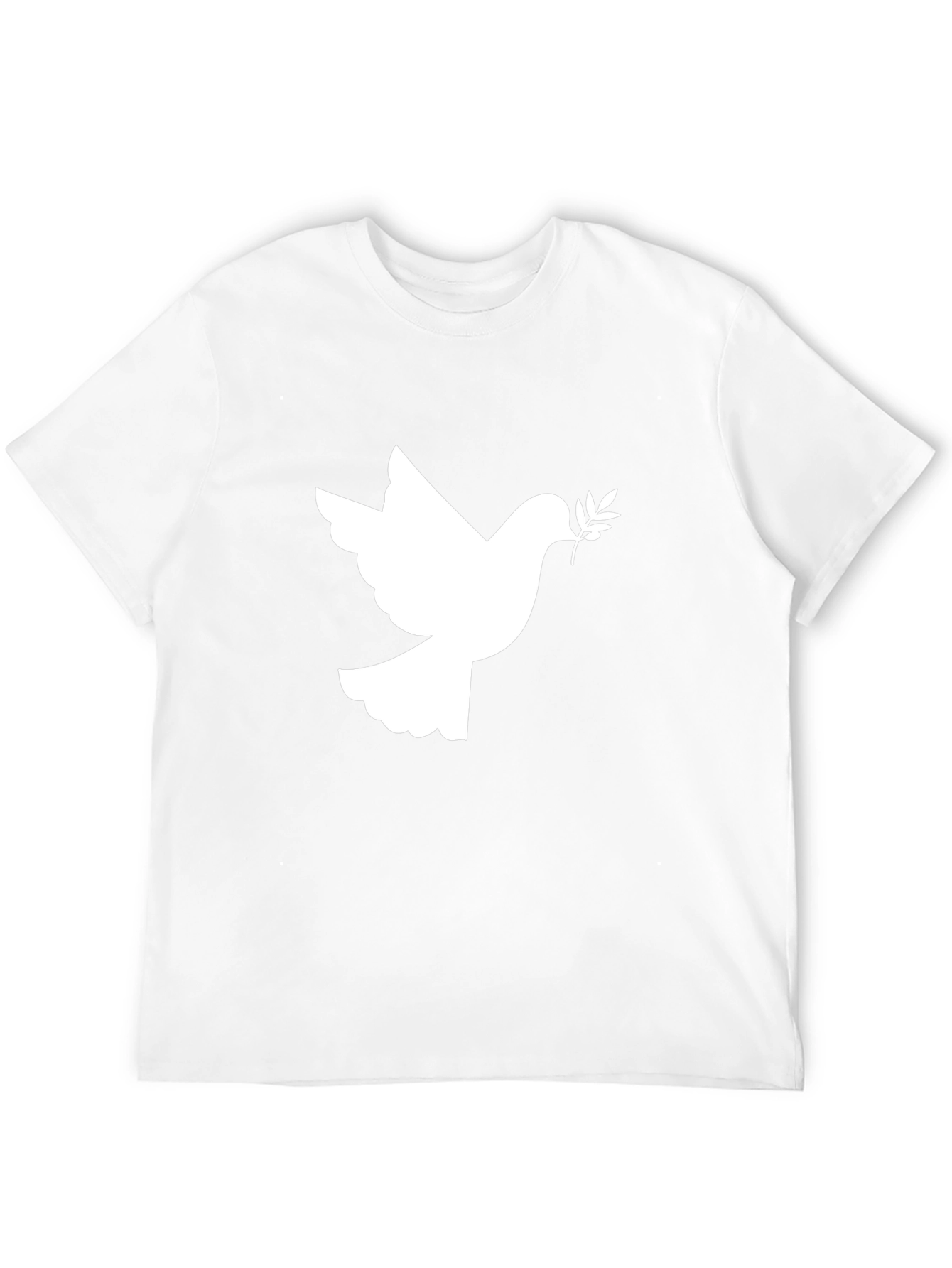 Peace Dove Graphic Tee - Stylish Black Cotton T-Shirt