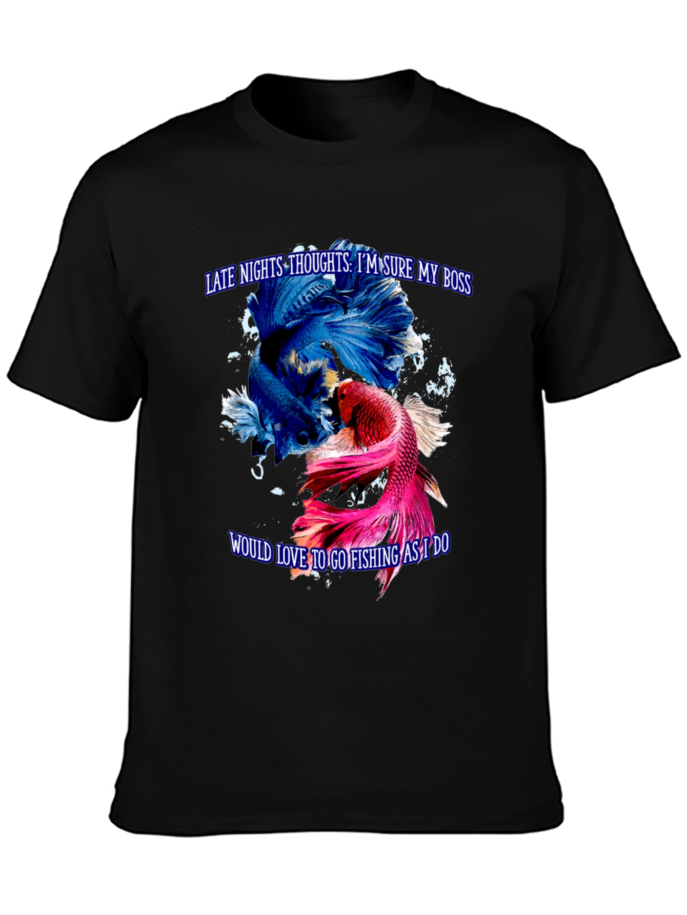 Betta Fish Graphic Tee - Late Night Thoughts Fishing