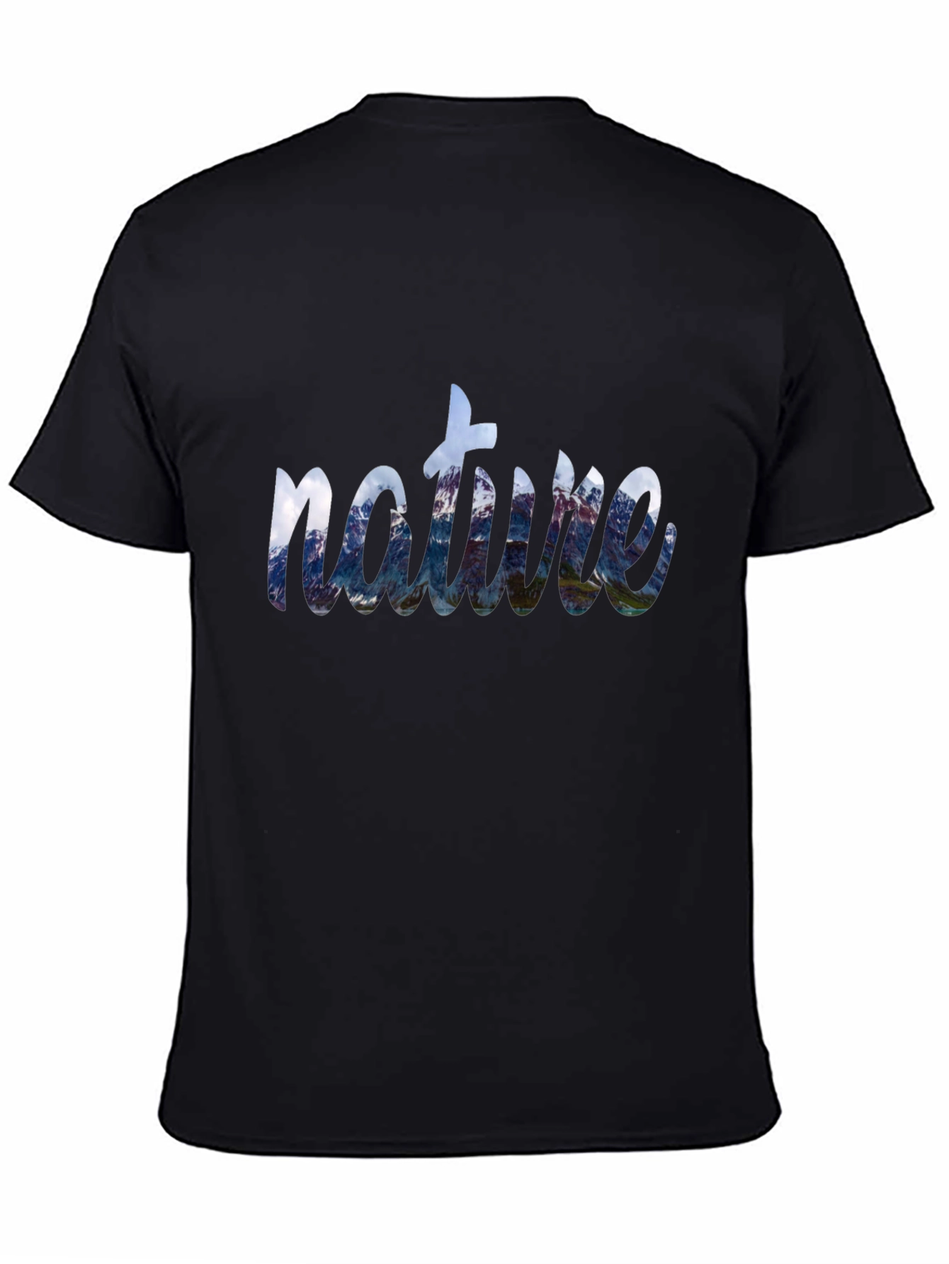 Nature Graphic Print Crew Neck T-Shirt