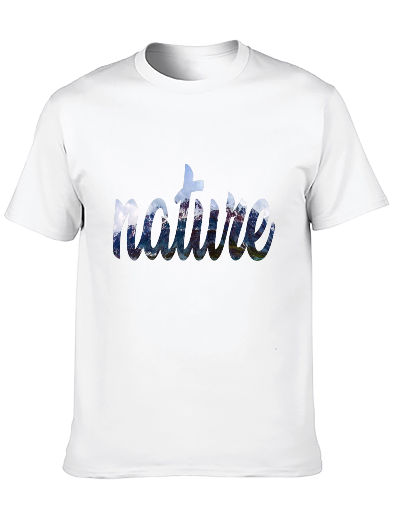Nature Graphic Print Crew Neck T-Shirt
