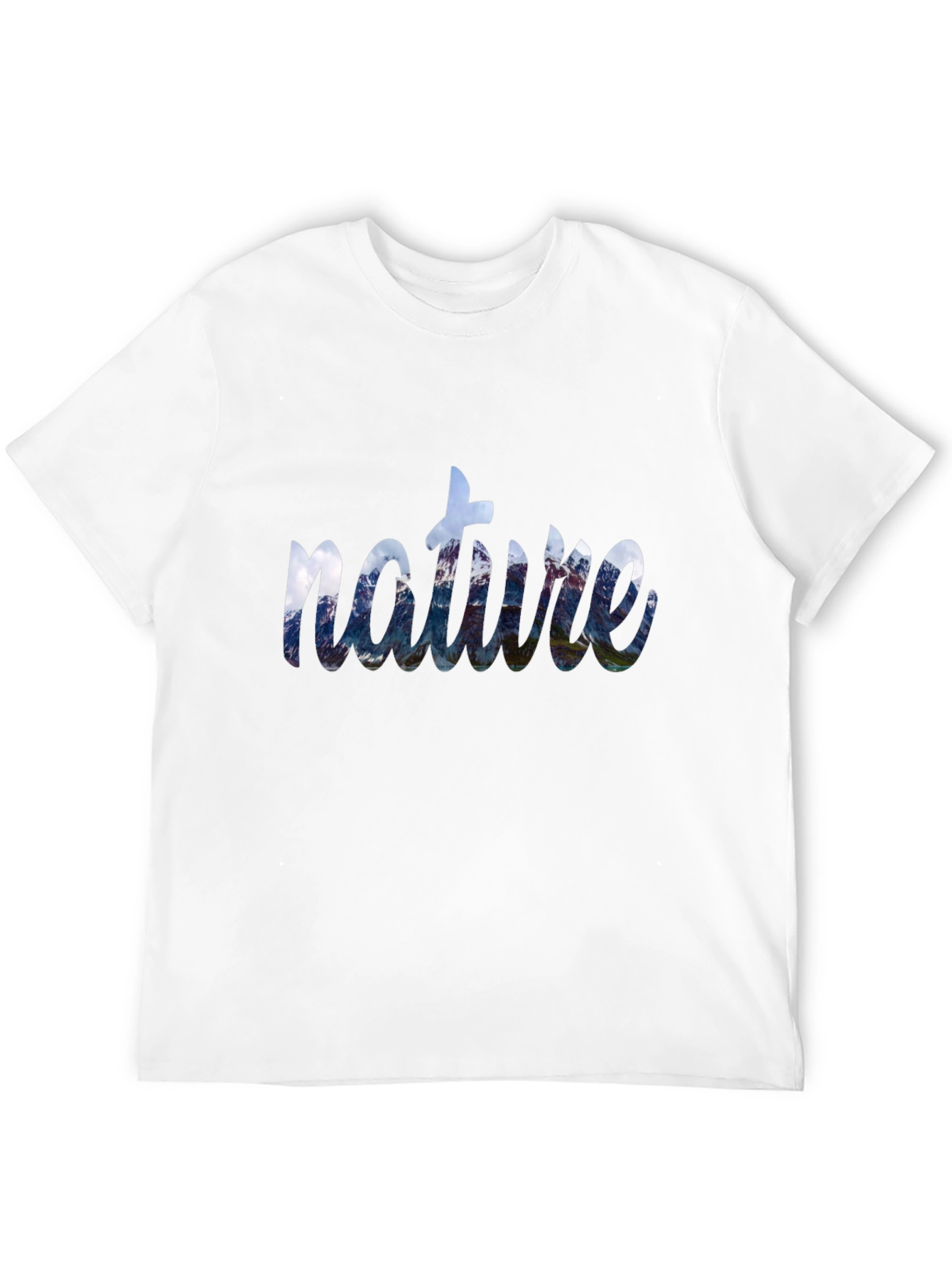 Nature Graphic Print Crew Neck T-Shirt