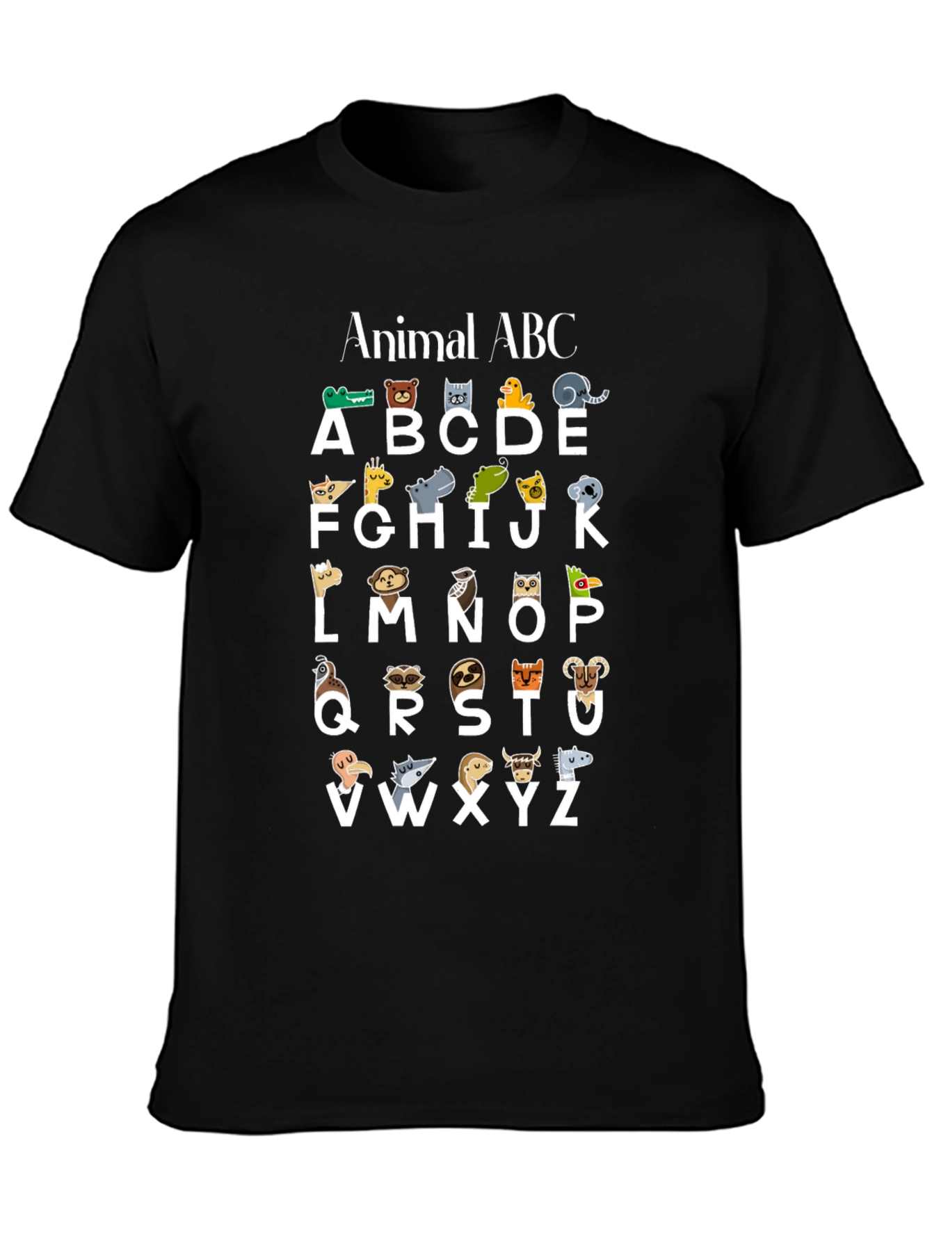 Animal ABC T-Shirt - Educational Alphabet Tee