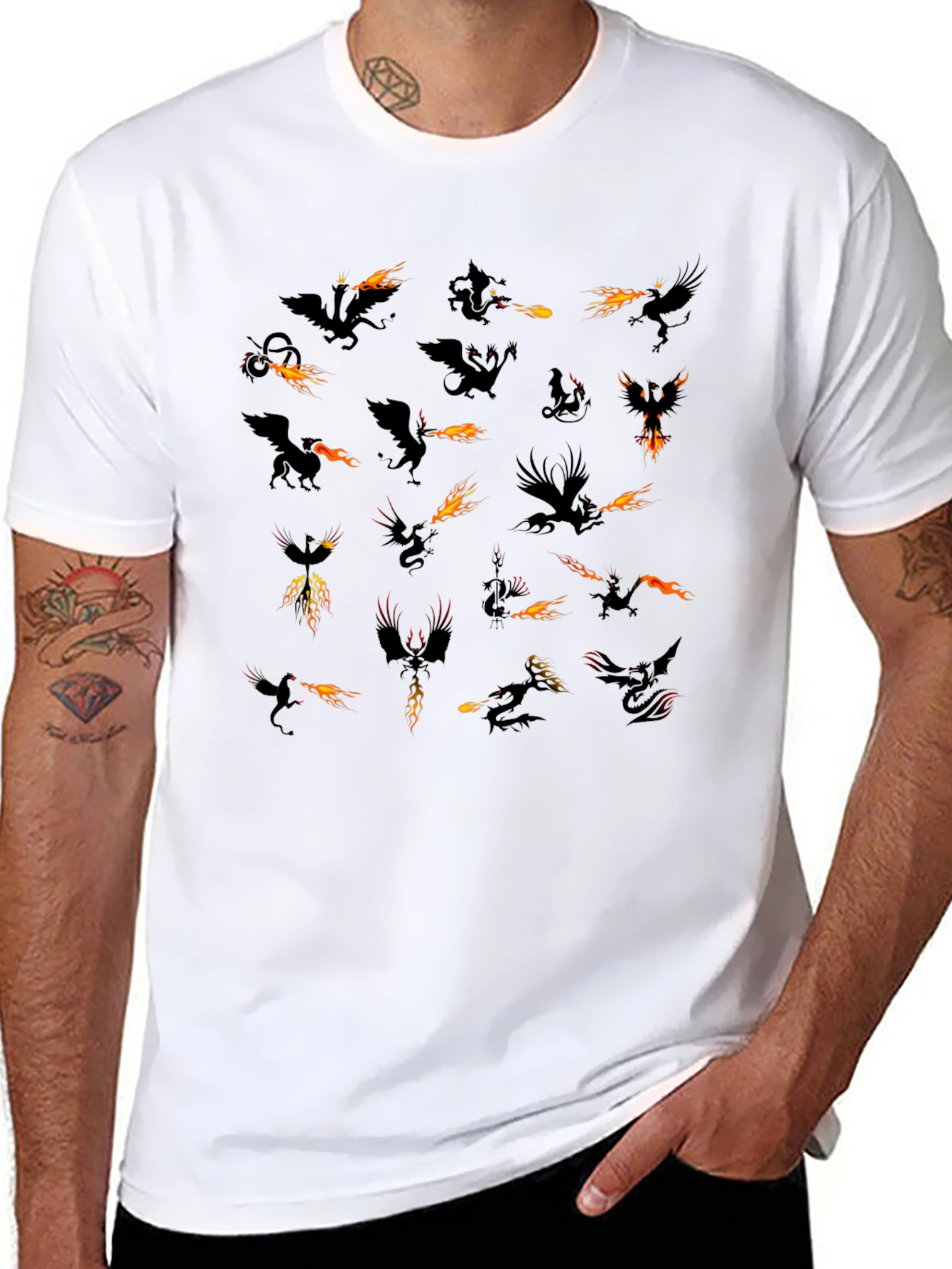 Dragon Fire Black T-Shirt
