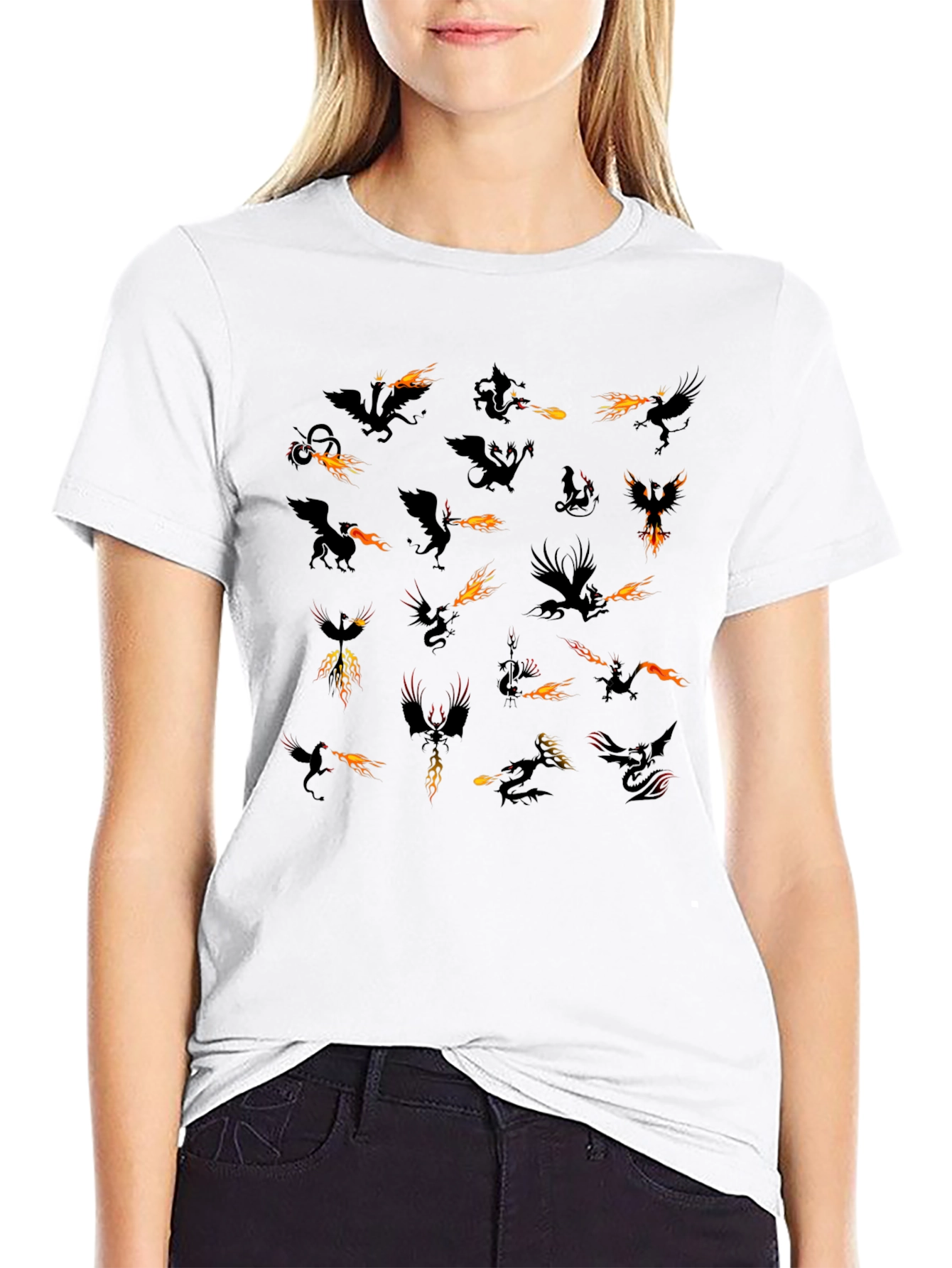 Dragon Fire Black T-Shirt