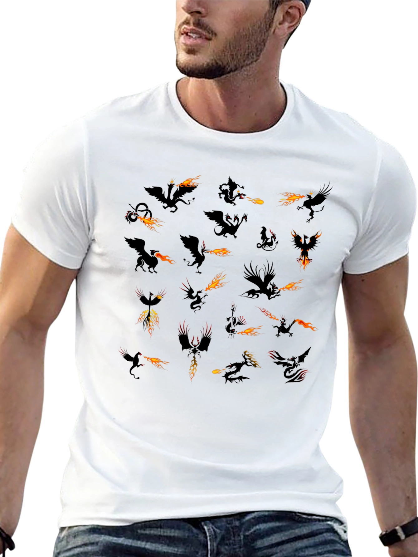 Dragon Fire Black T-Shirt