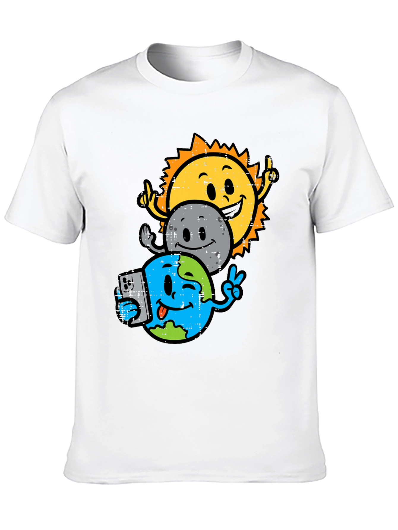 Sun Moon Earth Graphic T-Shirt