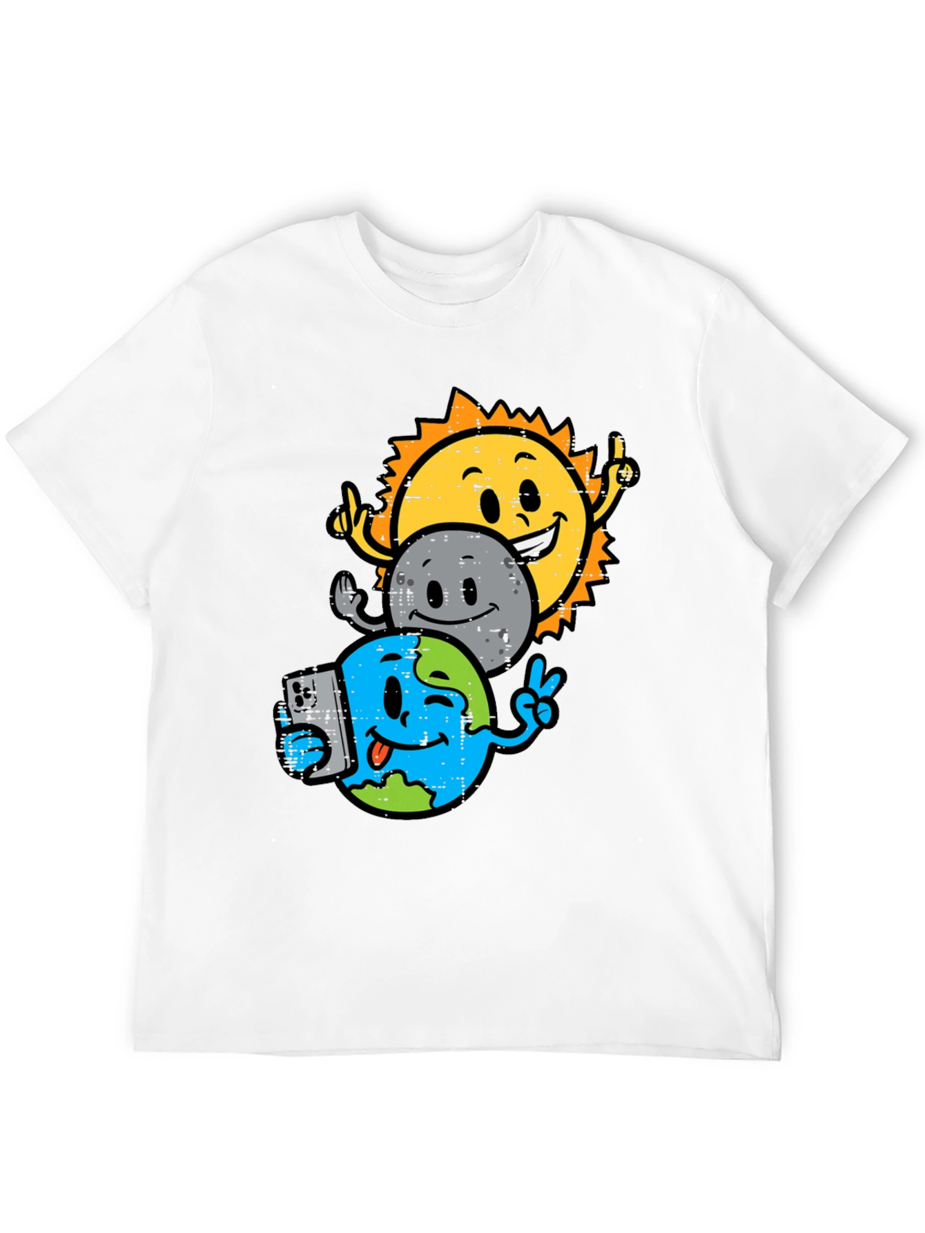 Sun Moon Earth Graphic T-Shirt