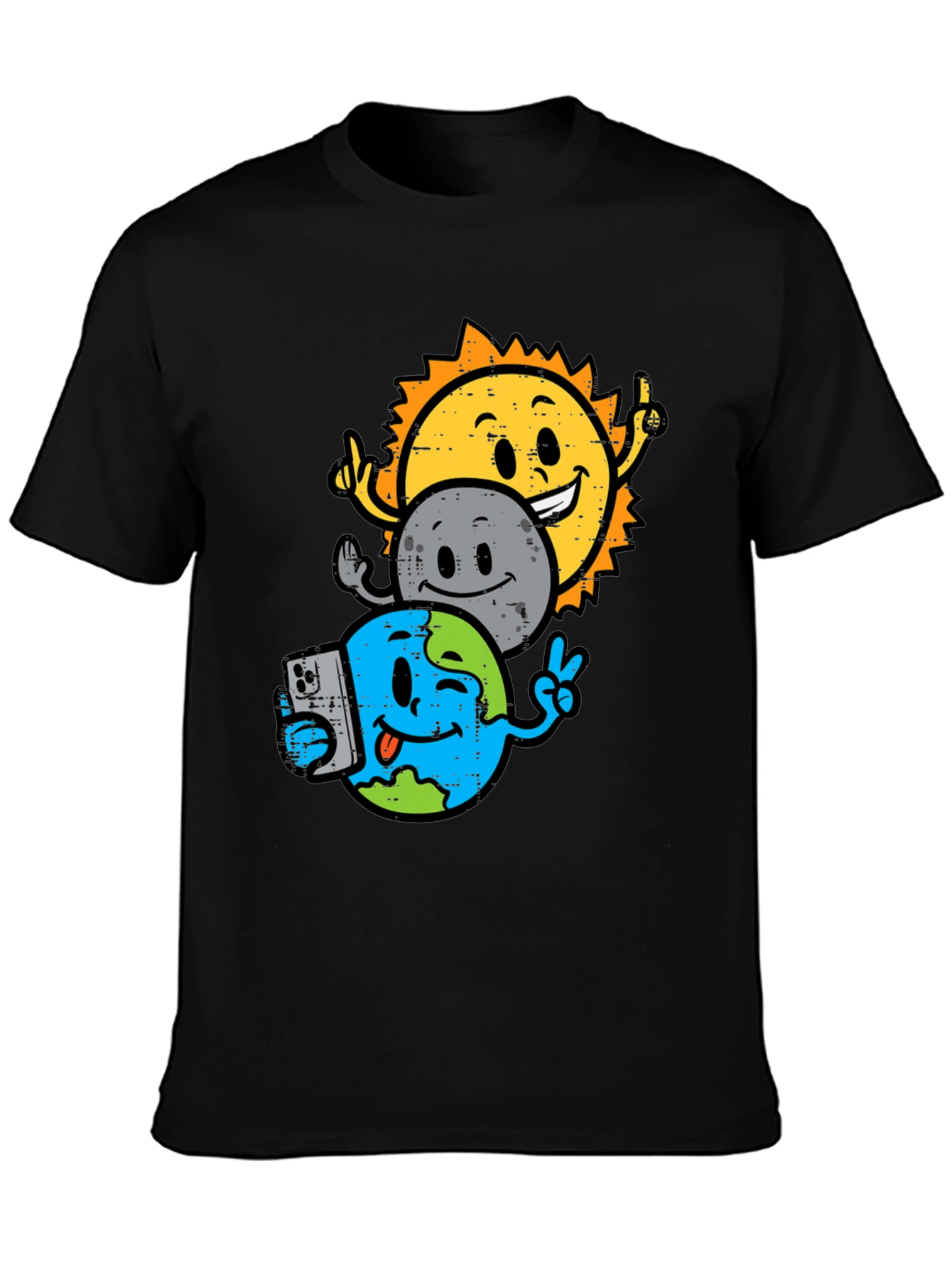 Sun Moon Earth Graphic T-Shirt