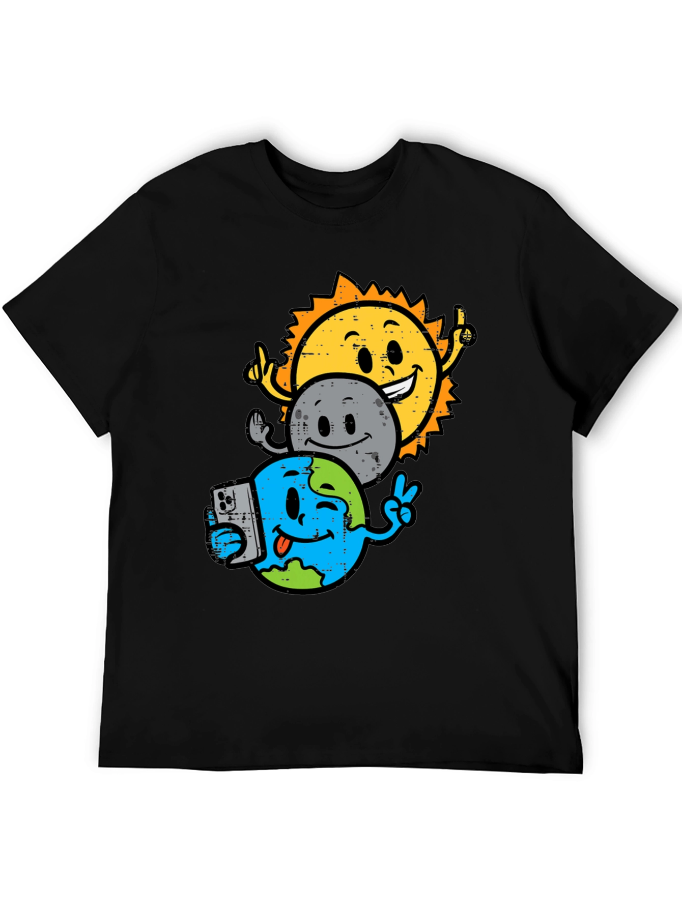 Sun Moon Earth Graphic T-Shirt