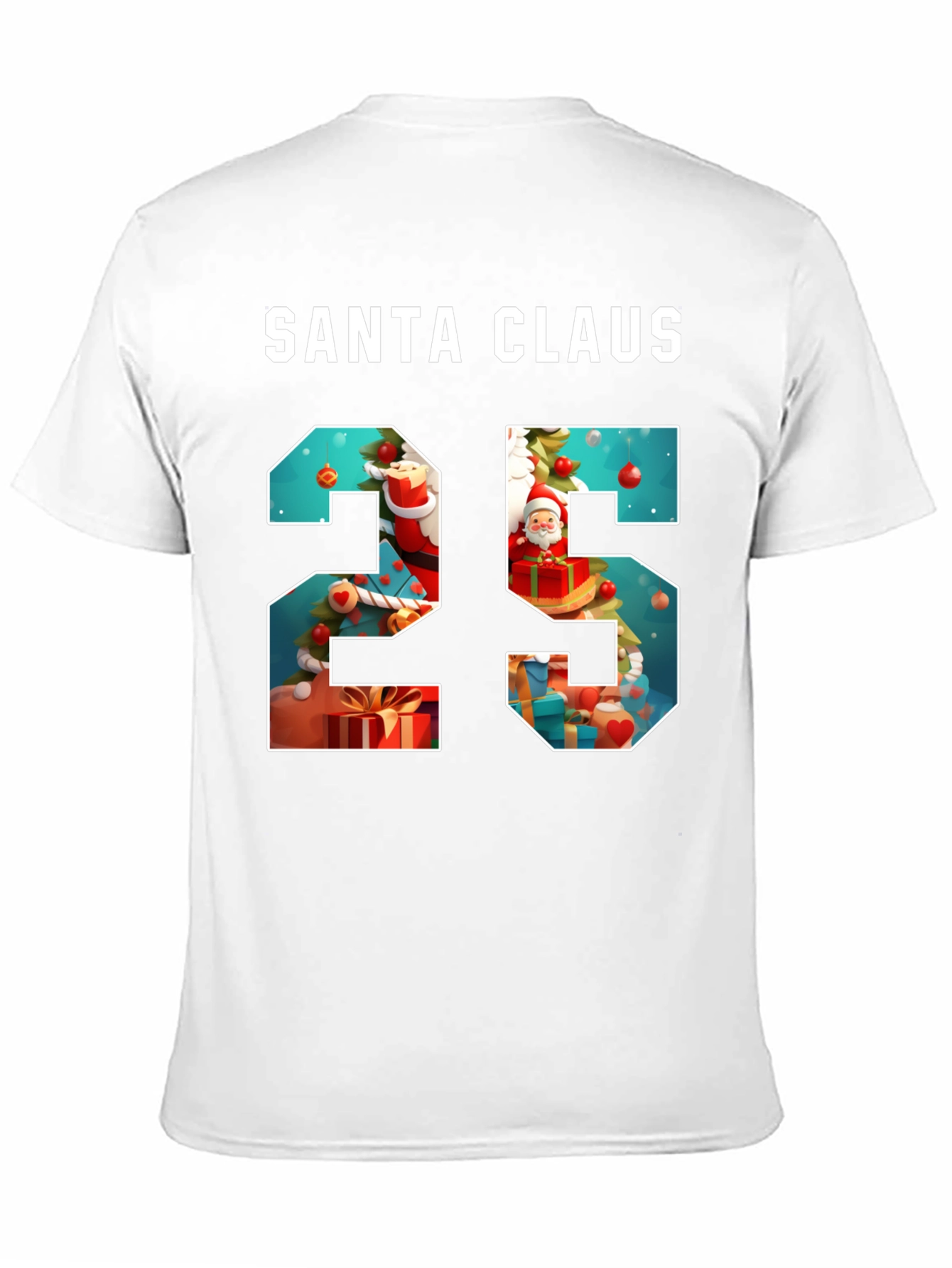 Santa Claus Christmas 25 T-Shirt Holiday Tee