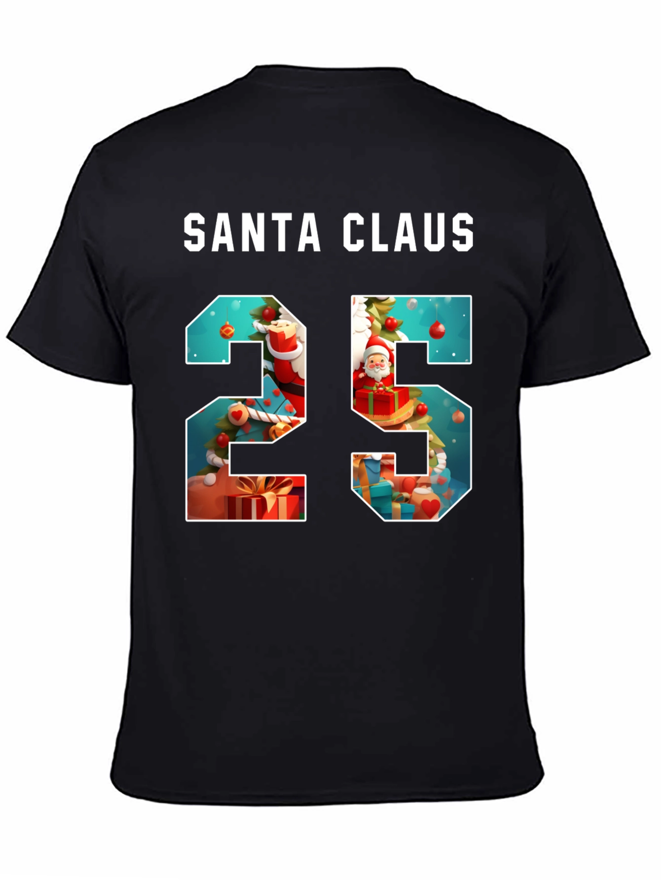 Santa Claus Christmas 25 T-Shirt Holiday Tee