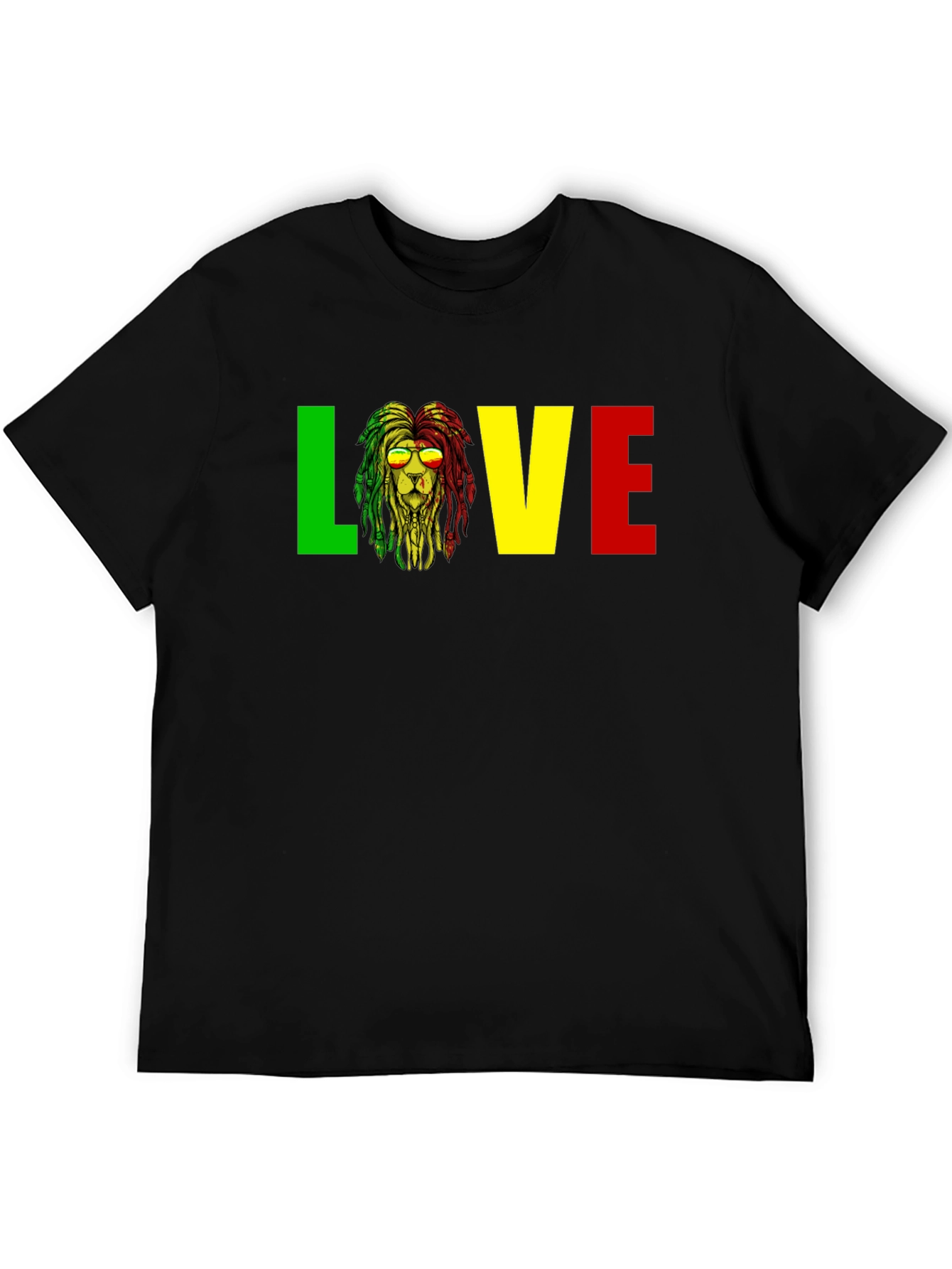 Rasta Lion Love T-Shirt Reggae Music Tee