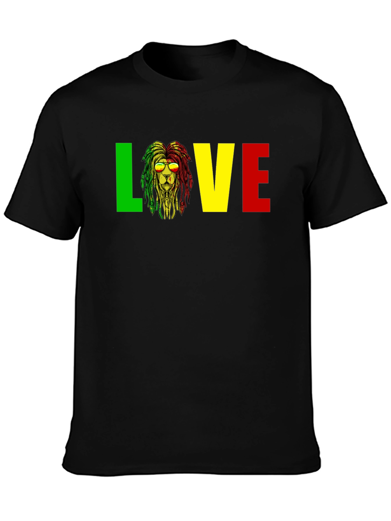 Rasta Lion Love T-Shirt Reggae Music Tee