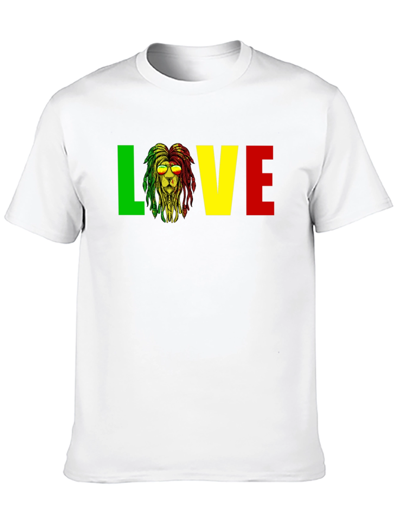 Rasta Lion Love T-Shirt Reggae Music Tee
