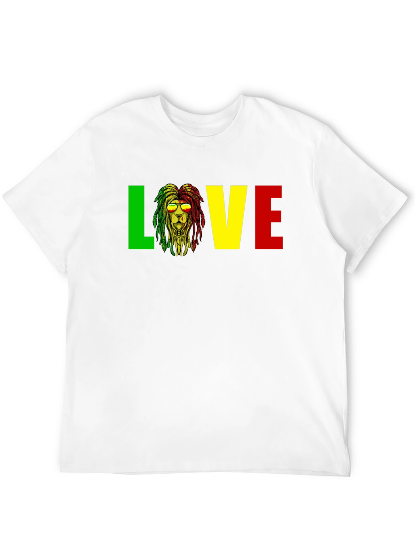 Rasta Lion Love T-Shirt Reggae Music Tee