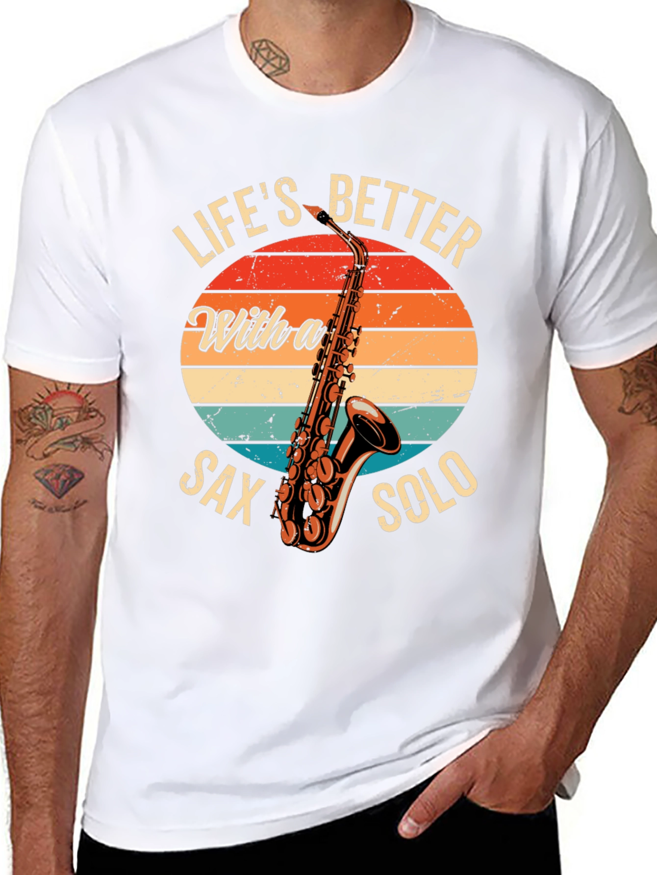 Lifes Better Sax Solo T-Shirt