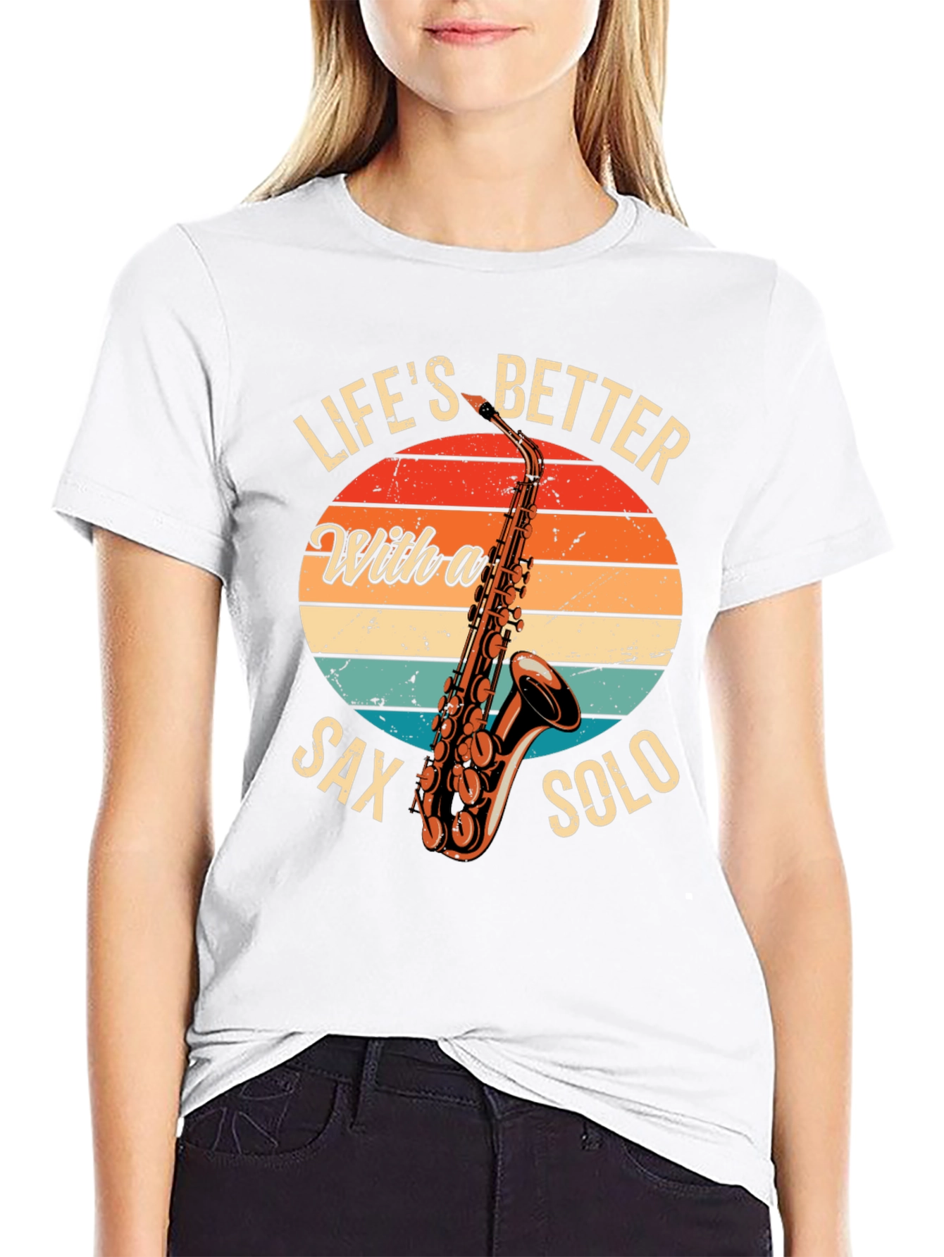 Lifes Better Sax Solo T-Shirt