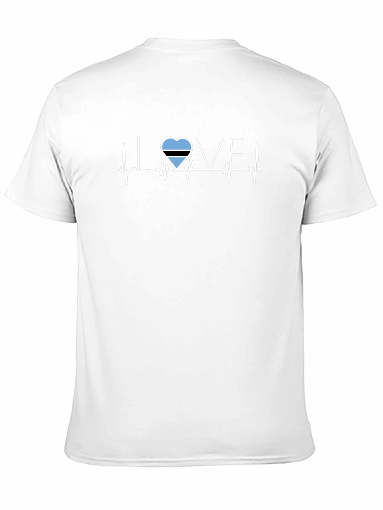 Botswana Love Heartbeat Graphic T-Shirt
