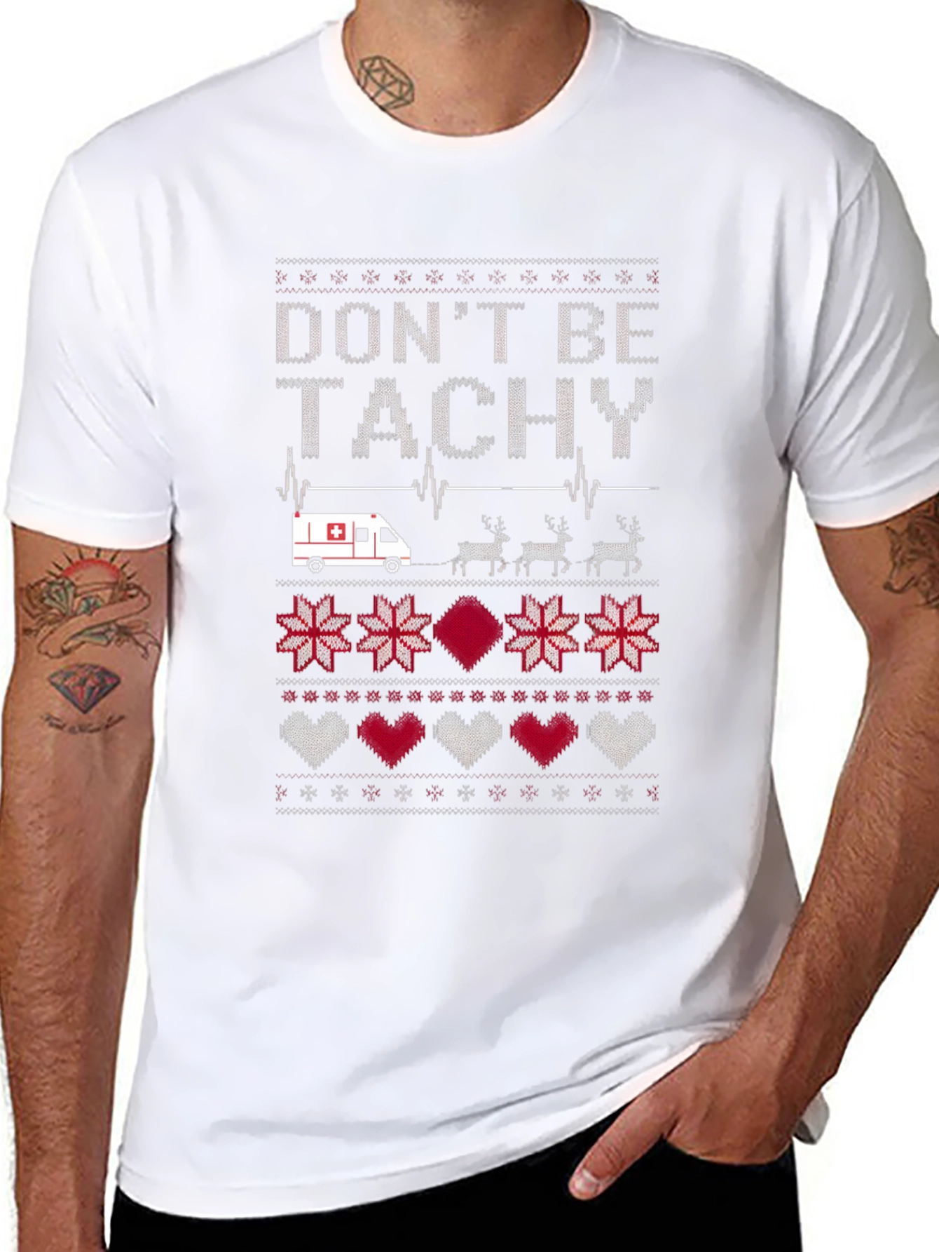 Dont Be Tachy Ugly Christmas Sweater T-Shirt