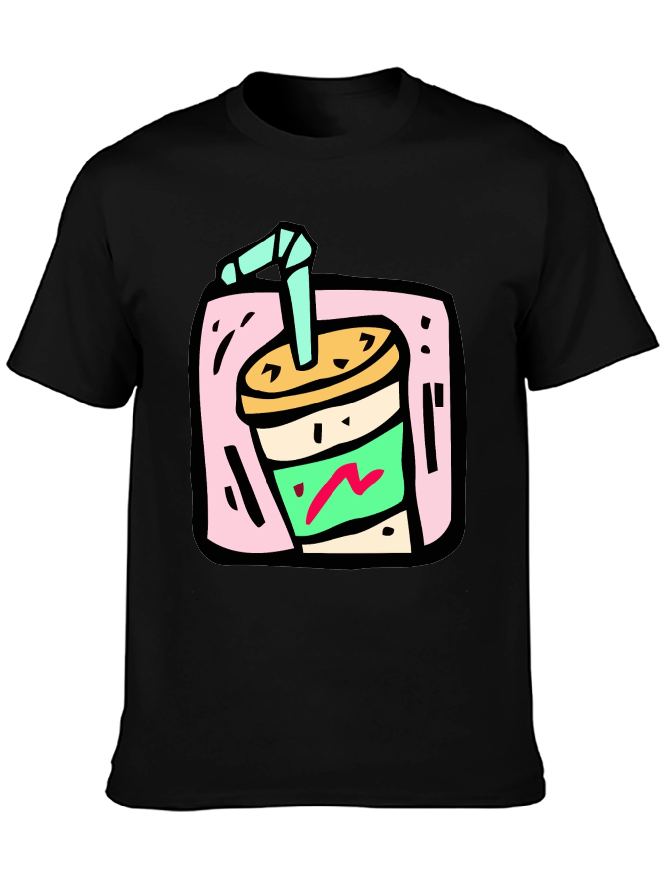 Retro Soda Graphic Tee - Black
