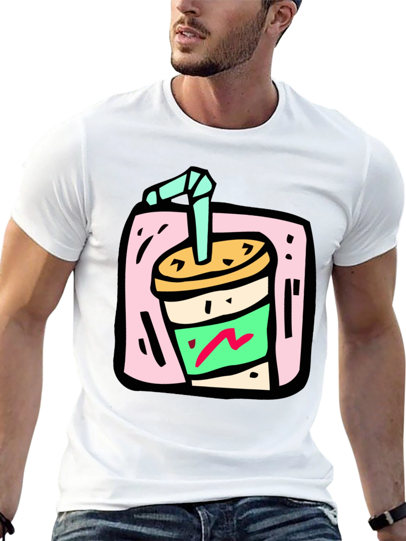 Retro Soda Graphic Tee - Black