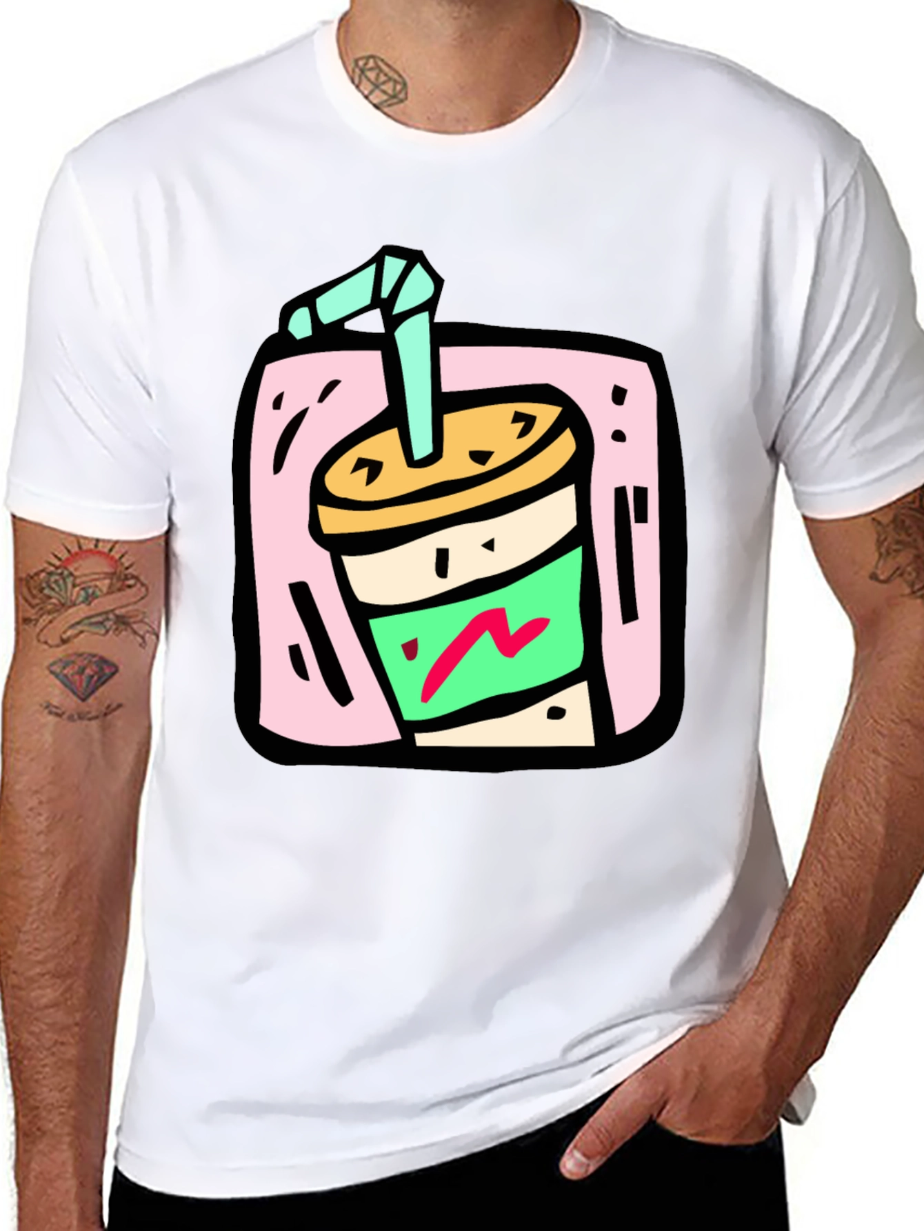Retro Soda Graphic Tee - Black