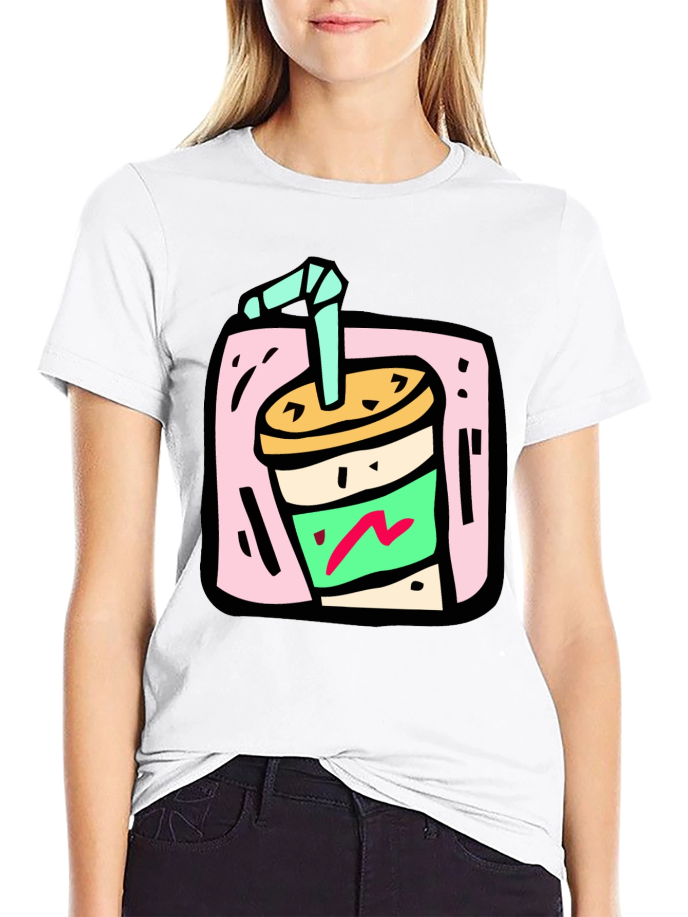 Retro Soda Graphic Tee - Black