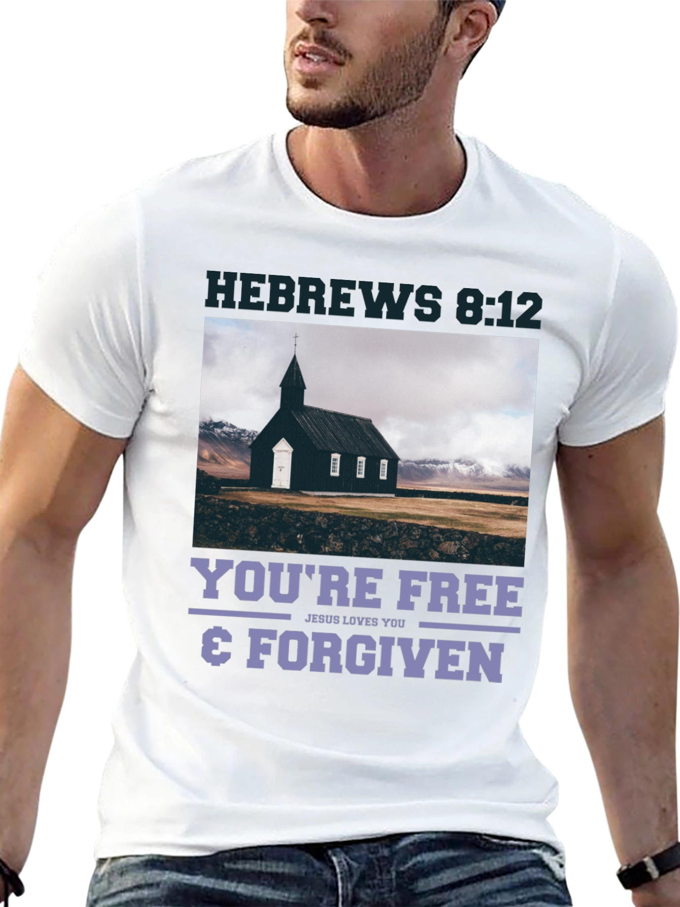 Hebrews 8:12 Free & Forgiven T-Shirt