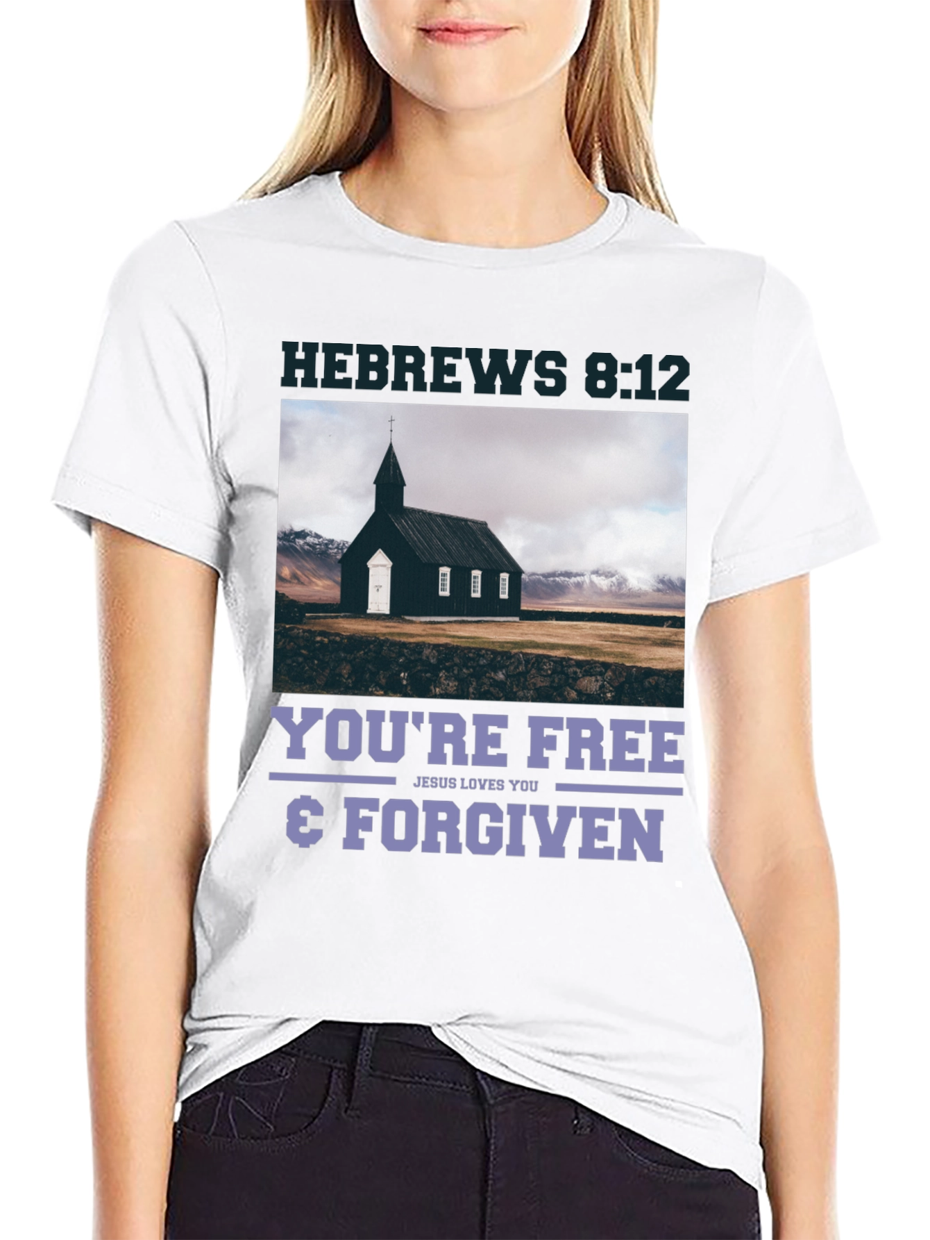 Hebrews 8:12 Free & Forgiven T-Shirt