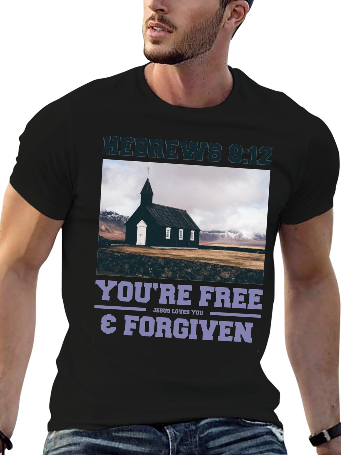 Hebrews 8:12 Free & Forgiven T-Shirt