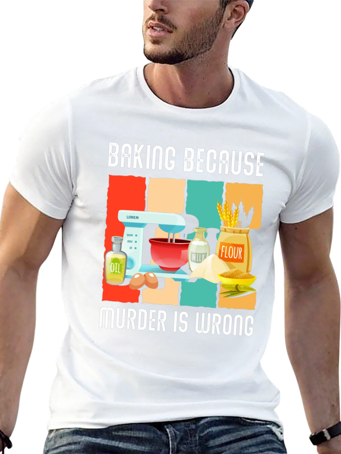 Baking Because Murder Is Wrong T-Shirt
