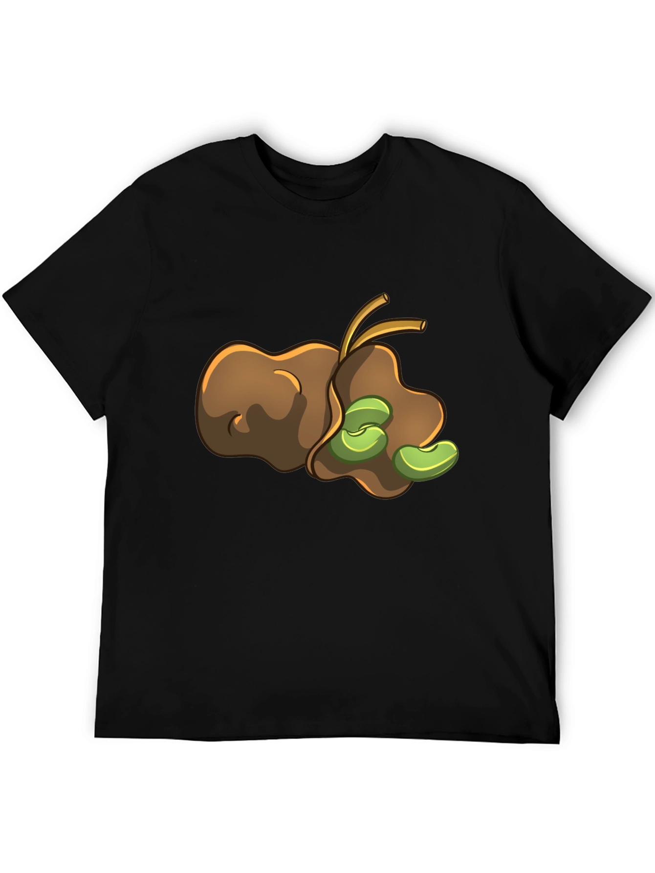 Bean Pod Graphic Tee - Unique Cartoon Design