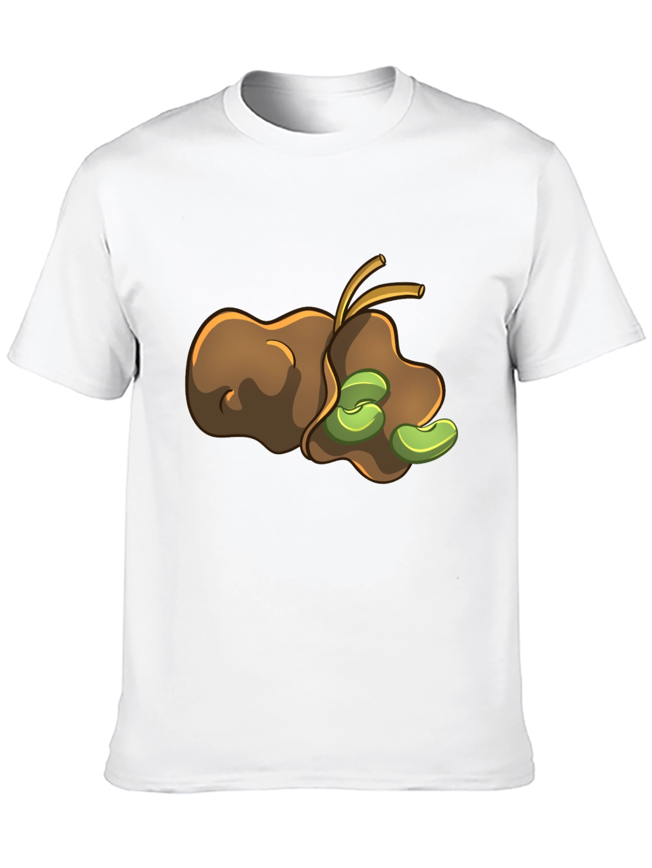 Bean Pod Graphic Tee - Unique Cartoon Design