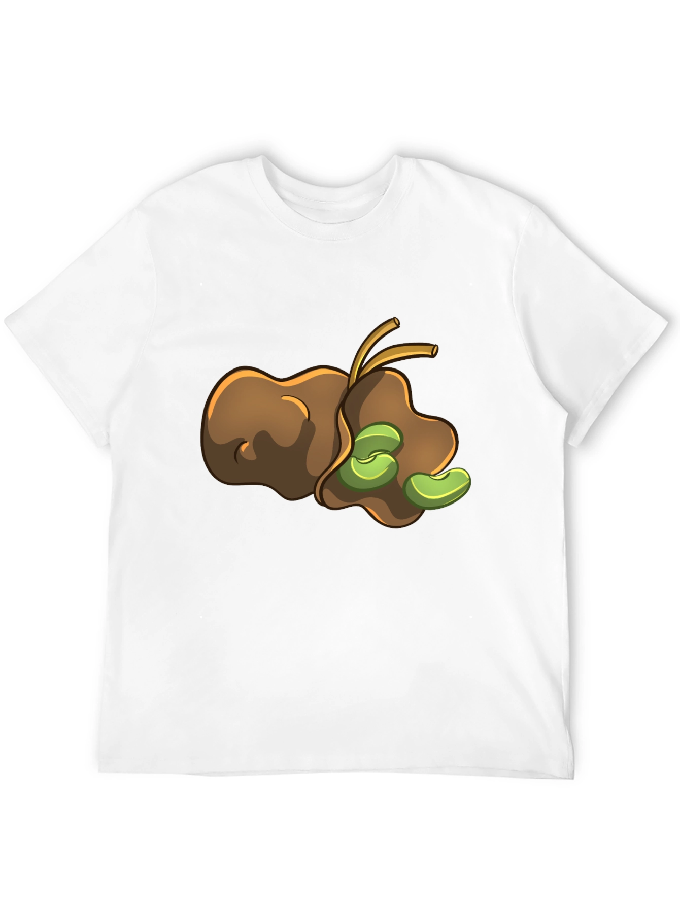 Bean Pod Graphic Tee - Unique Cartoon Design