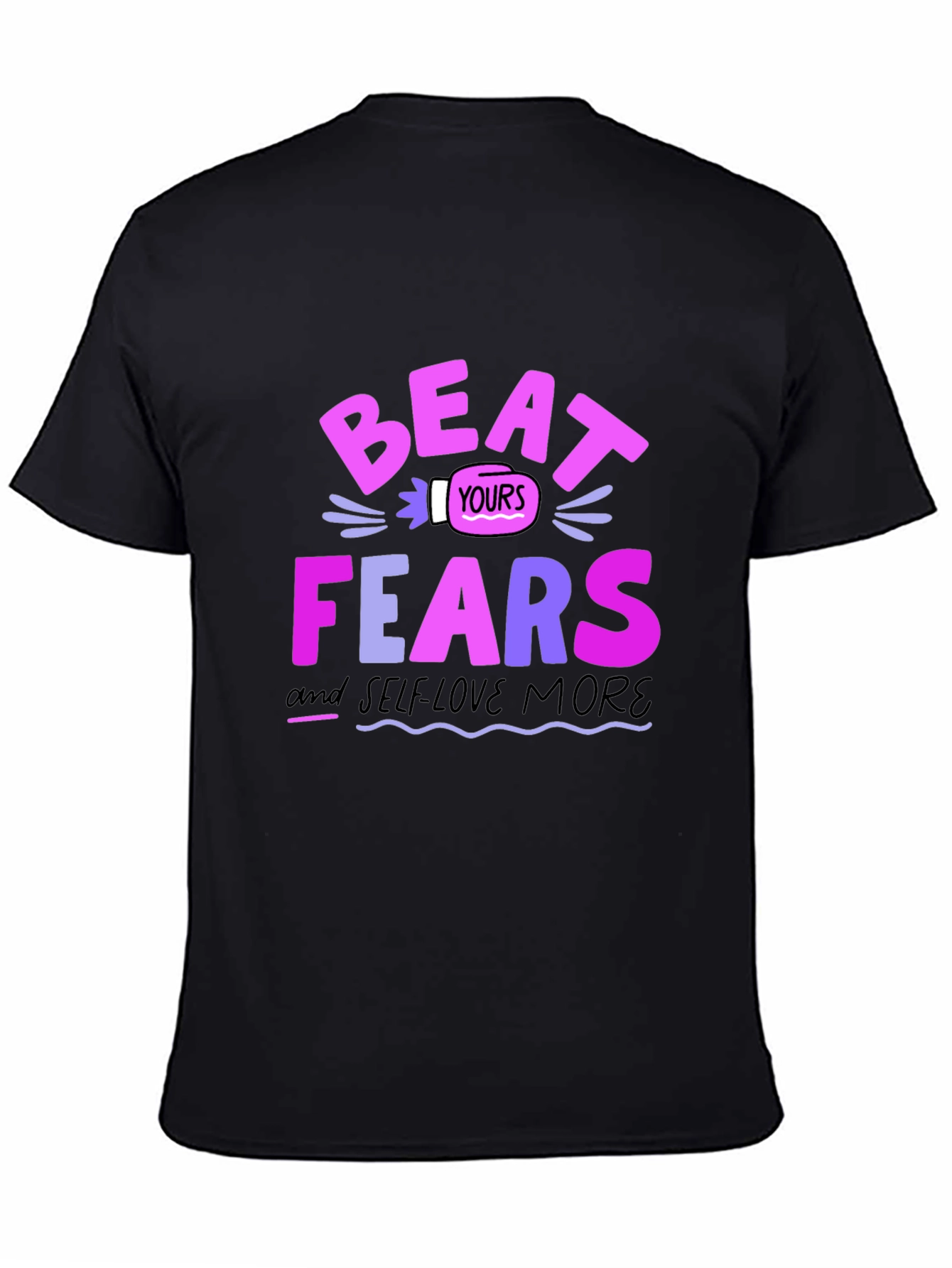Beat Your Fears Black Graphic Tee