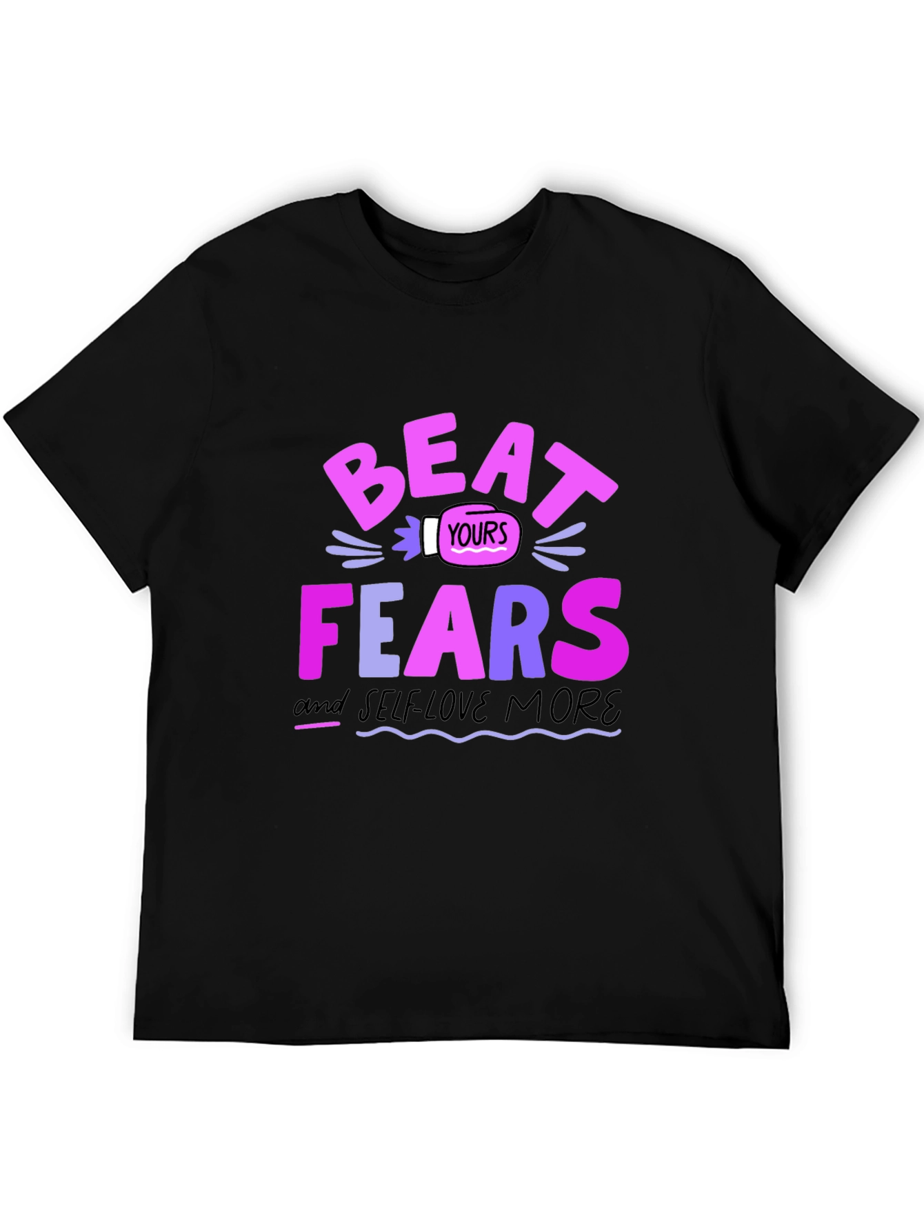 Beat Your Fears Black Graphic Tee