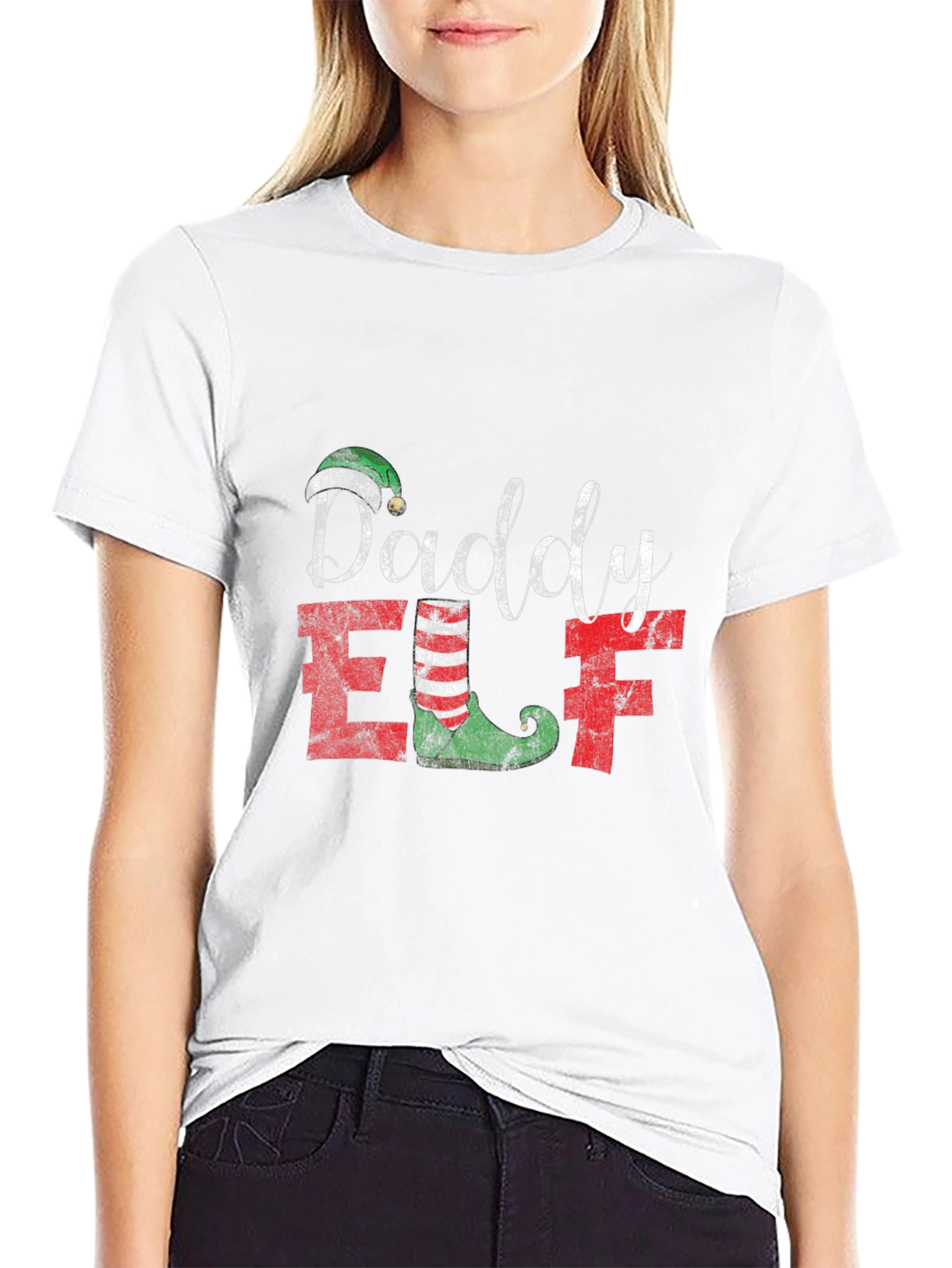 Daddy Elf T-Shirt - Holiday Festive Tee