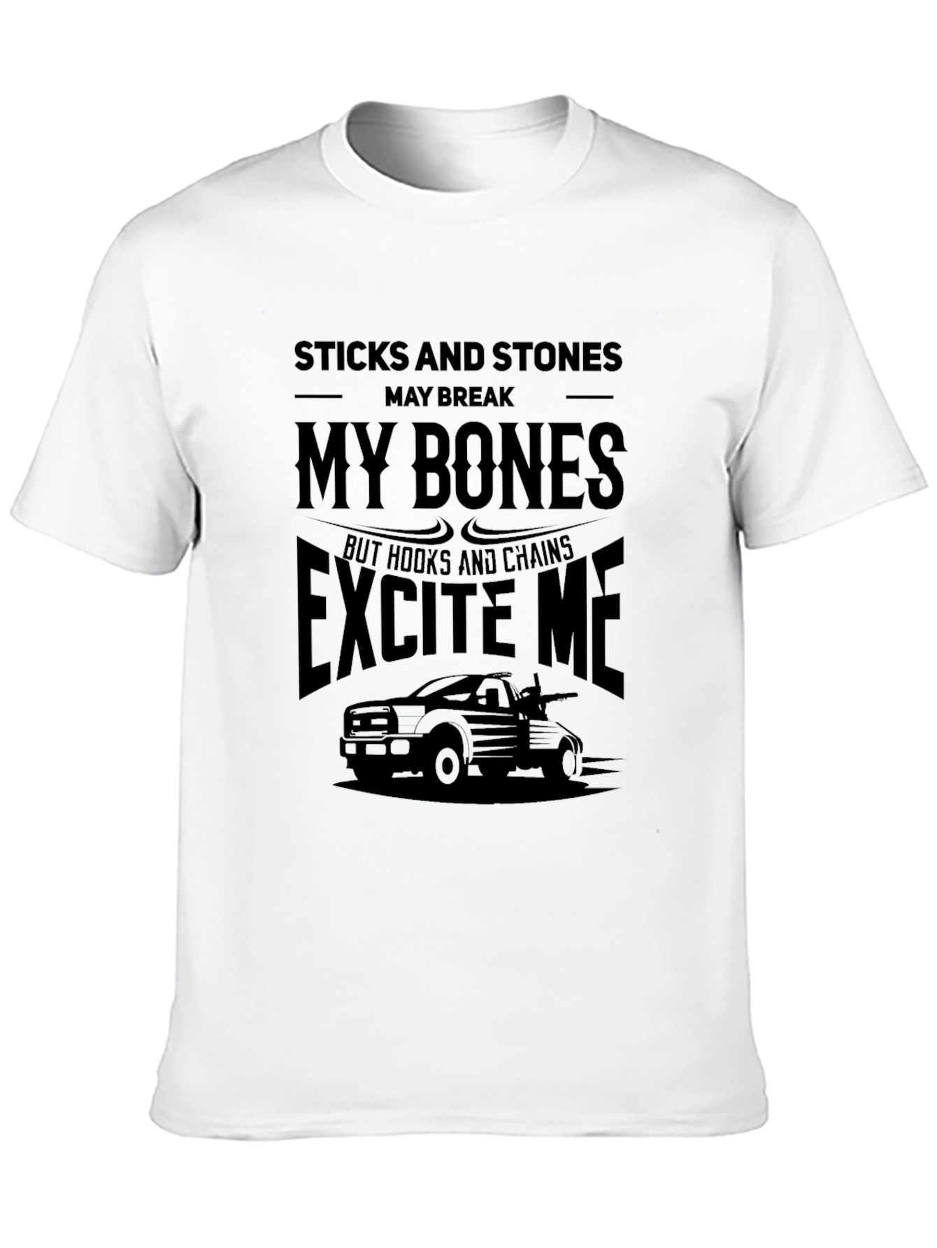Sticks and Stones Tow Truck T-Shirt