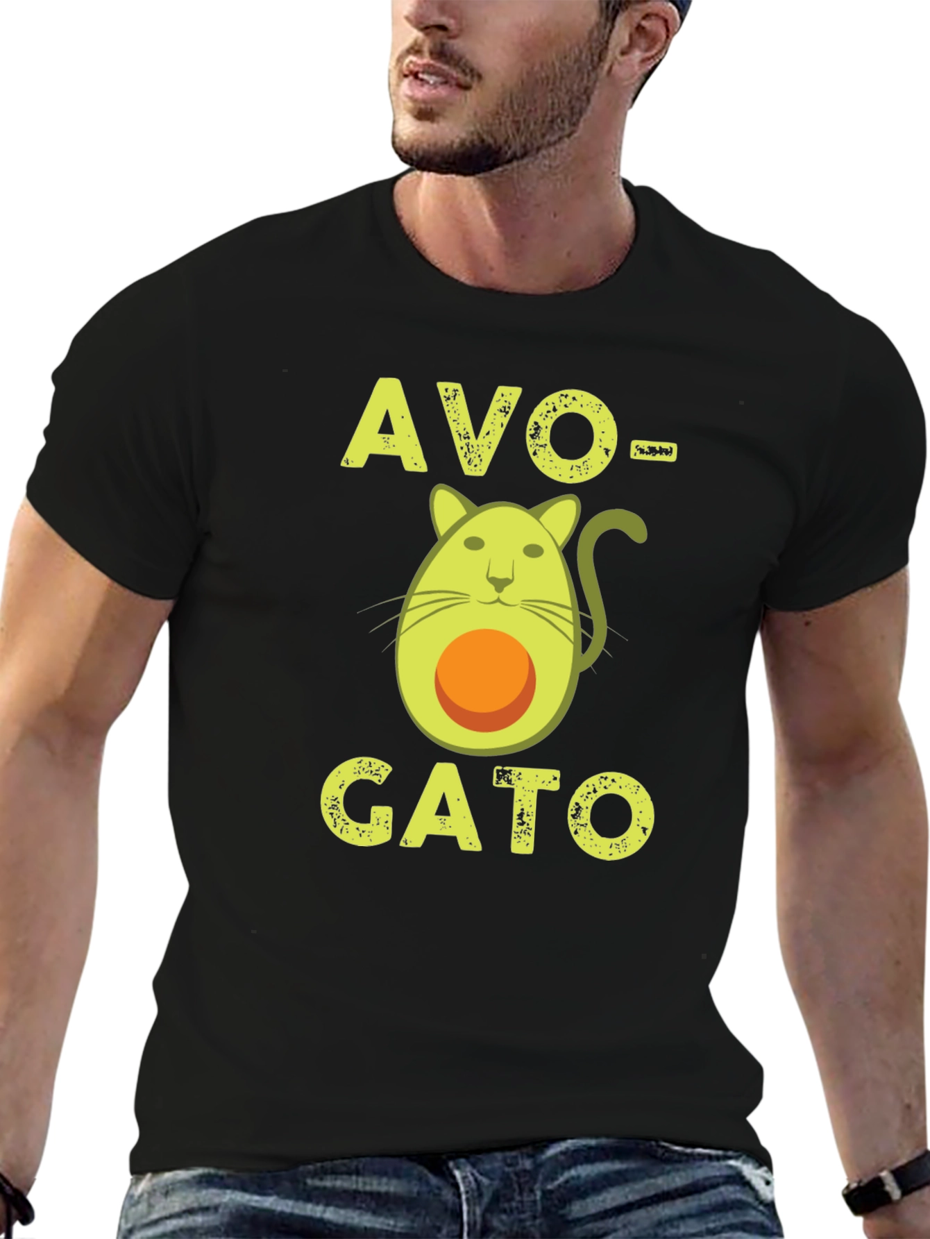 Avo-Gato T-Shirt - Avocado Cat Funny Graphic Tee