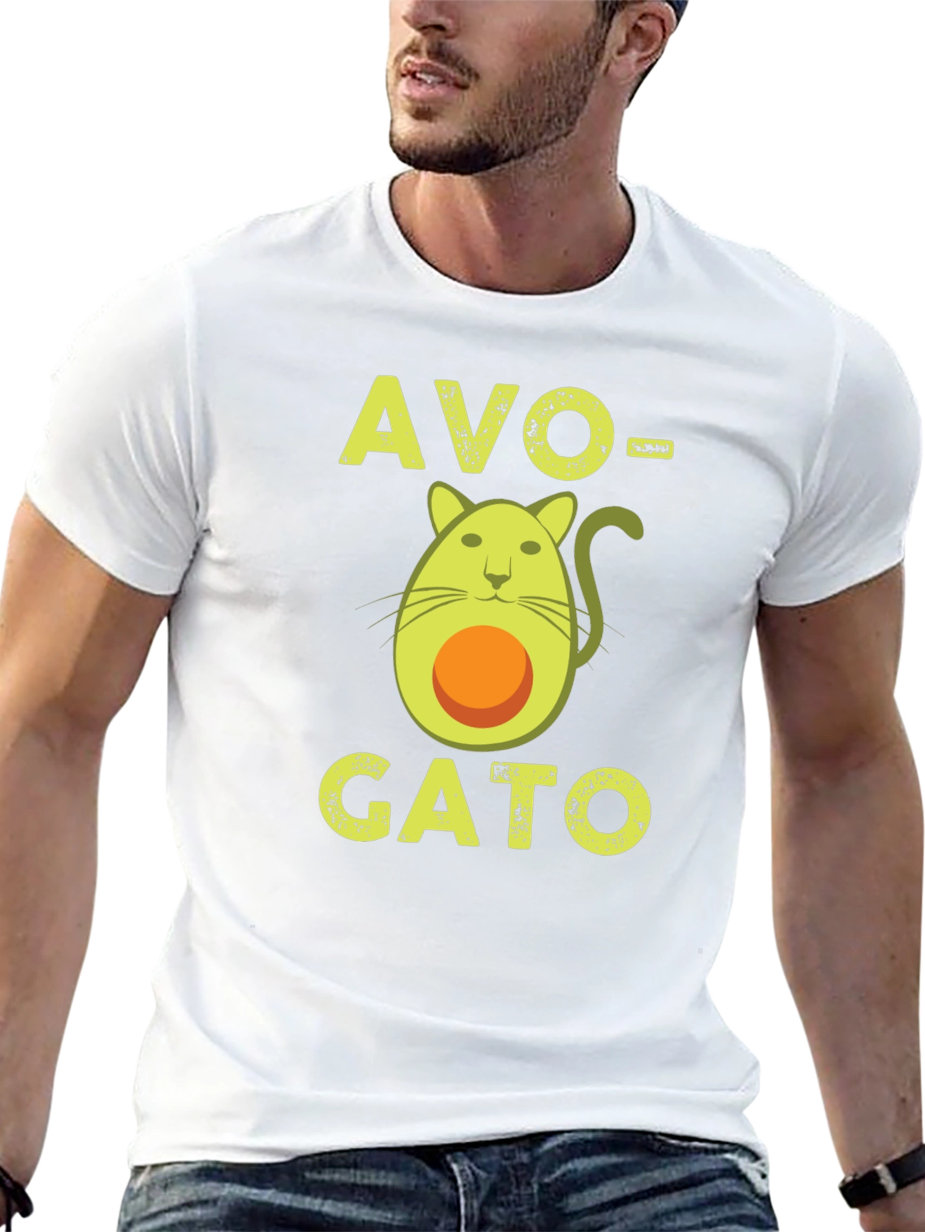 Avo-Gato T-Shirt - Avocado Cat Funny Graphic Tee