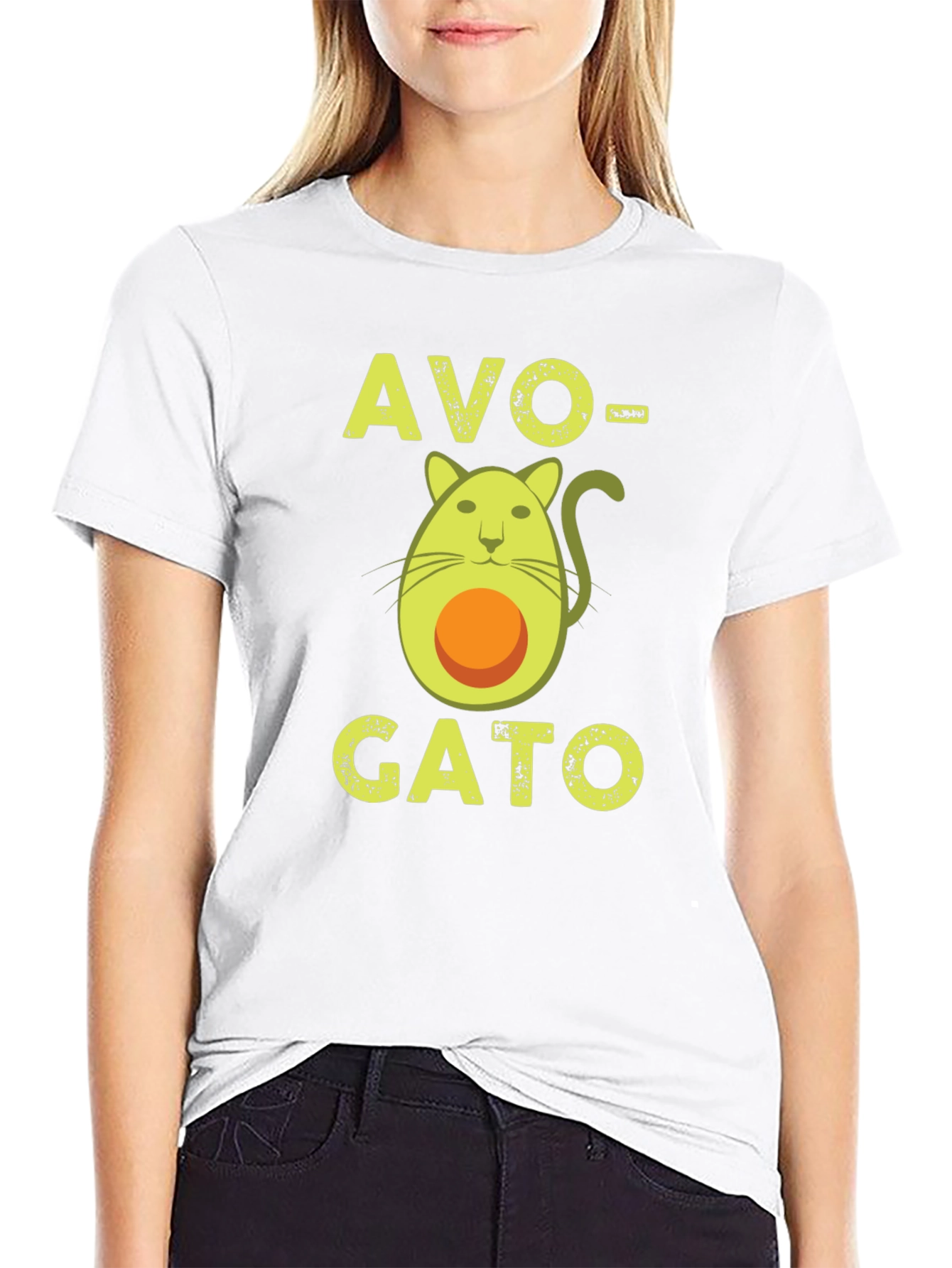 Avo-Gato T-Shirt - Avocado Cat Funny Graphic Tee