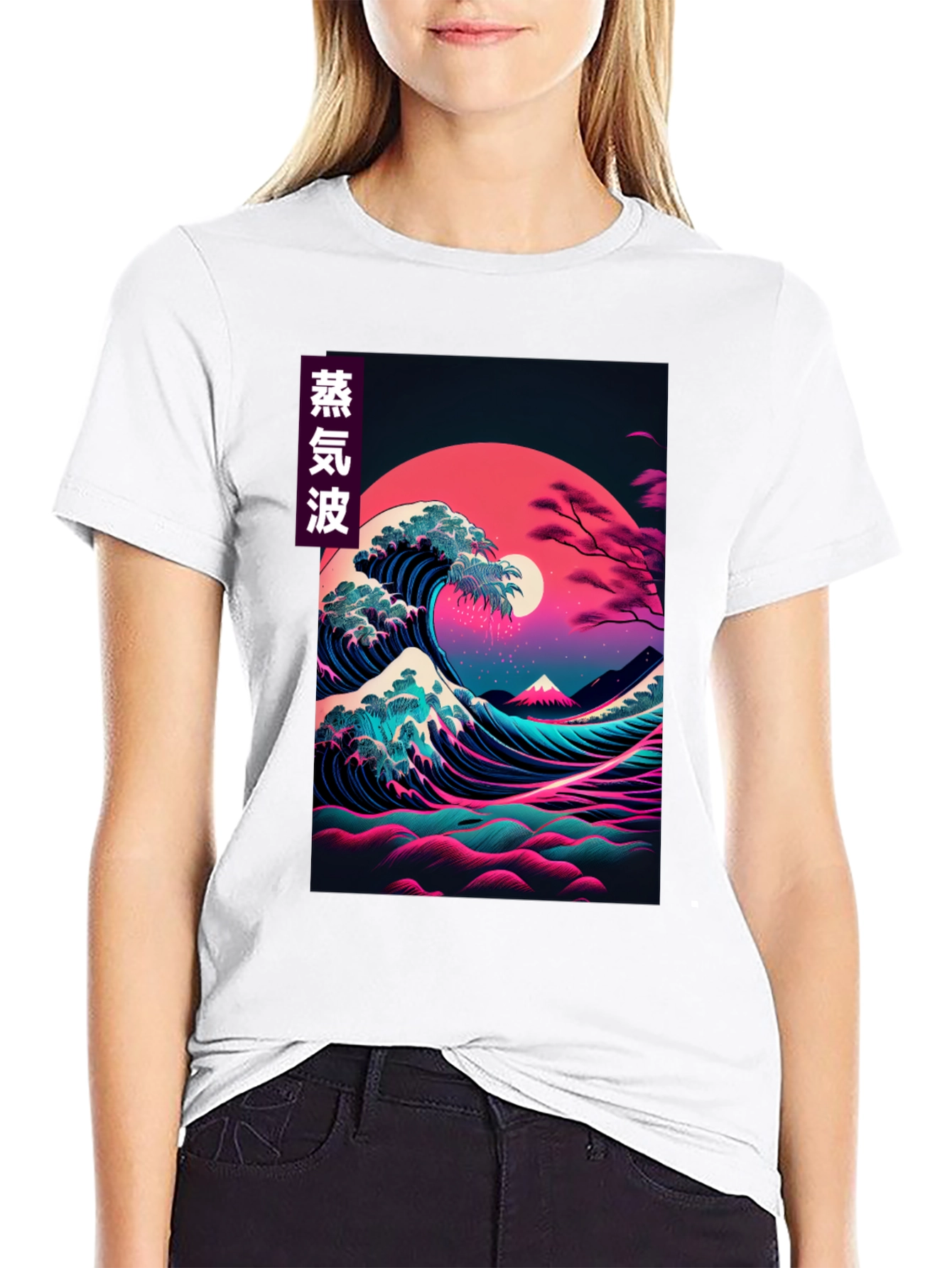 Vaporwave Japanese Wave Graphic Tee