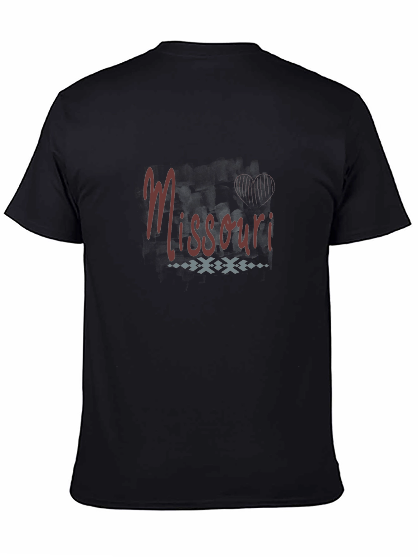 Missouri Graphic T-Shirt | Black Crew Neck Tee