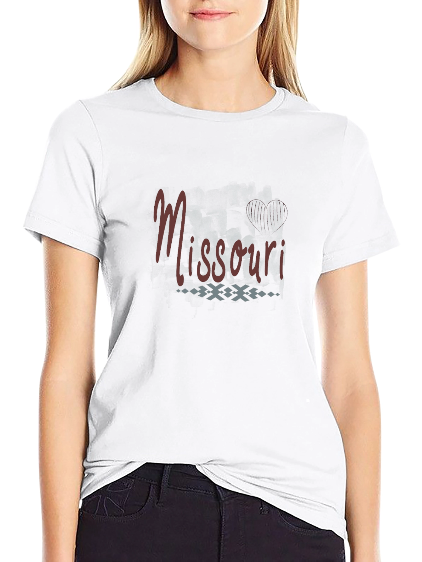 Missouri Graphic T-Shirt | Black Crew Neck Tee