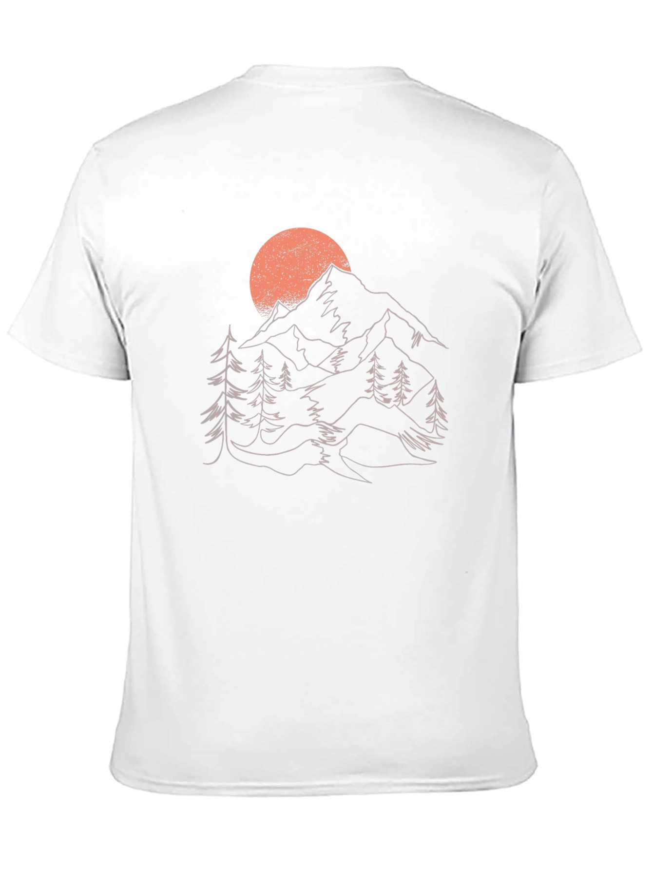 Mountain Sunset Graphic Tee - Nature Inspired Black T-Shirt