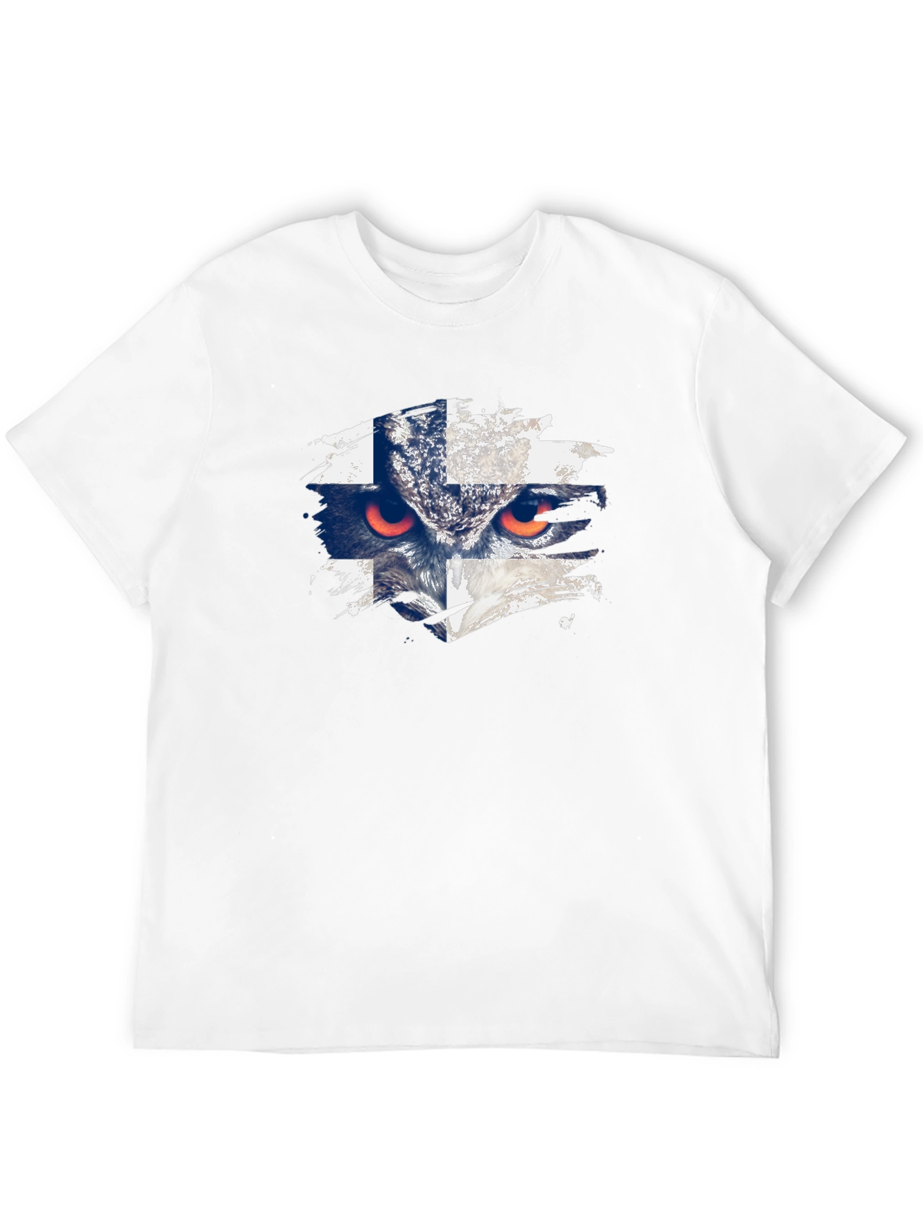 Finland Flag Owl Graphic T-Shirt