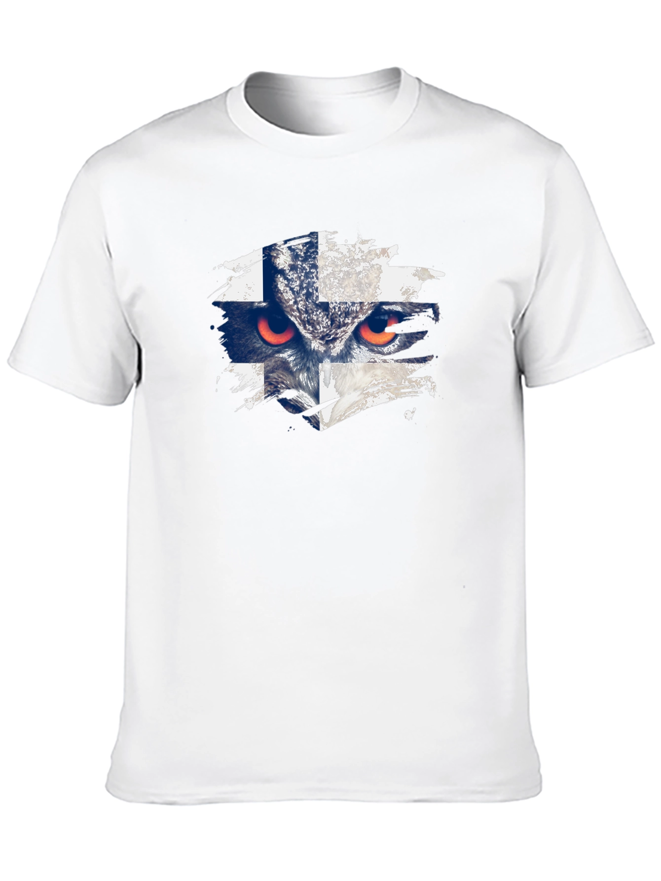 Finland Flag Owl Graphic T-Shirt