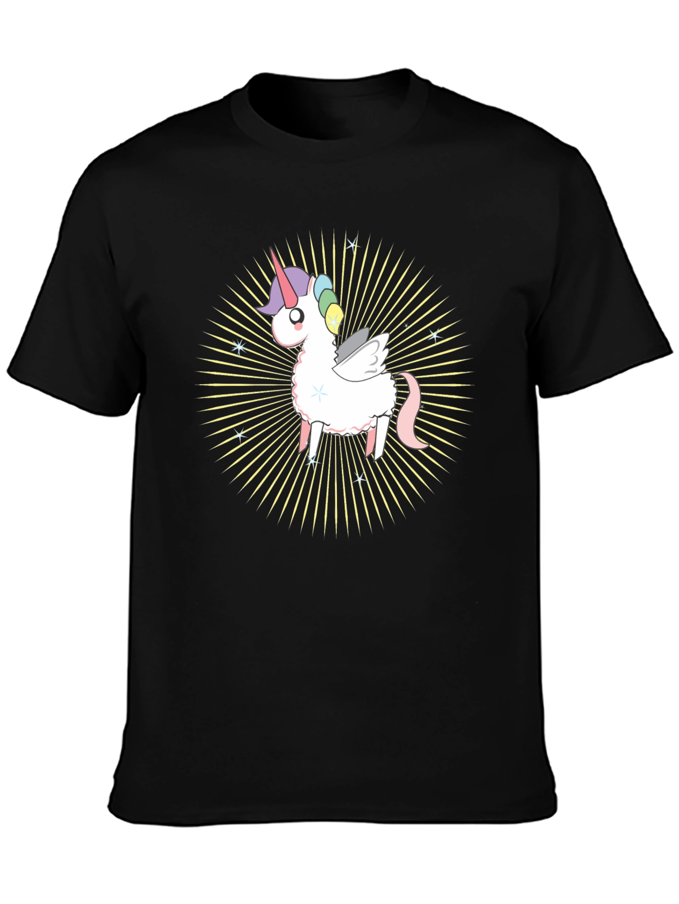 Unicorn Graphic T-Shirt - Black