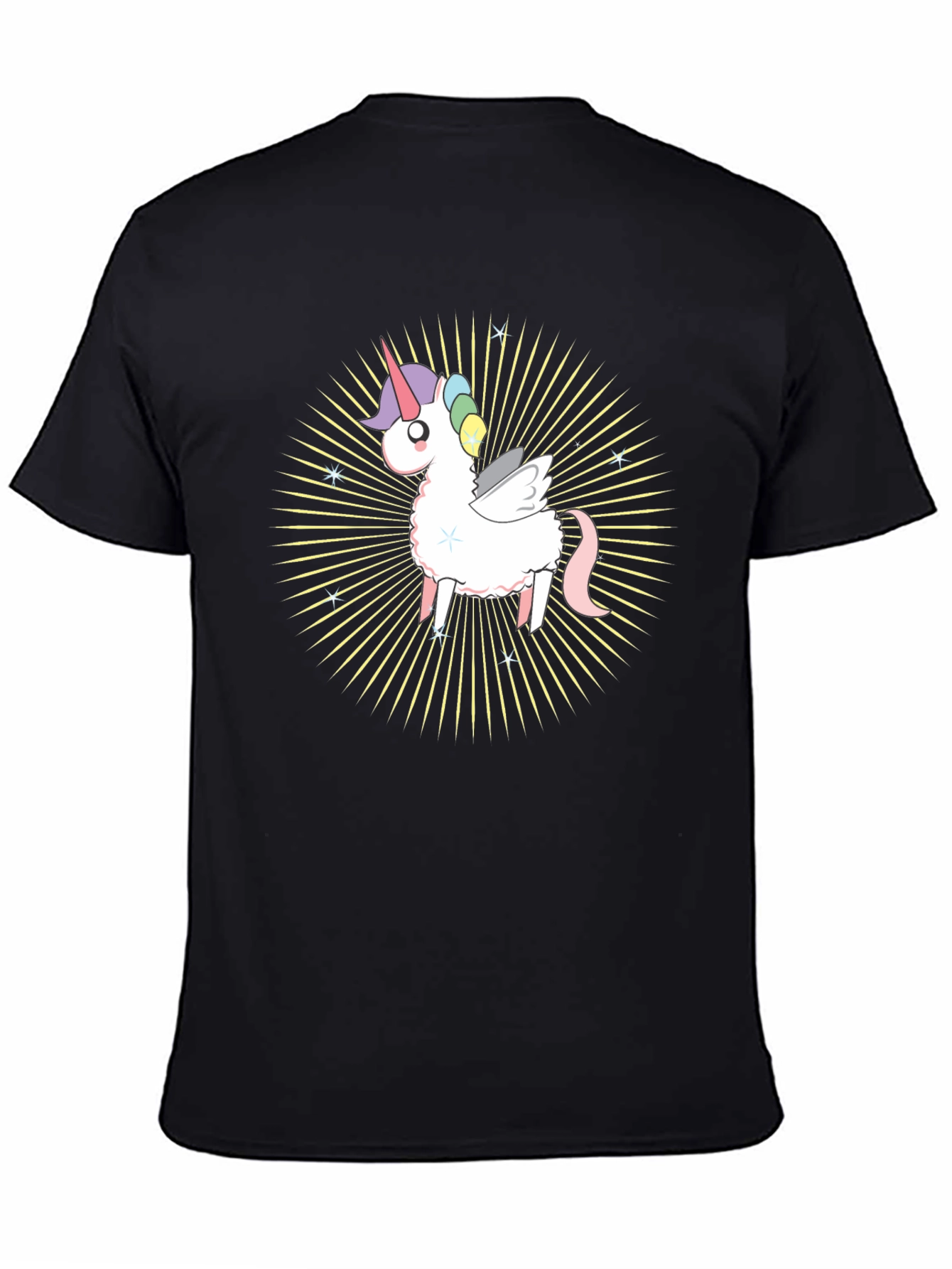 Unicorn Graphic T-Shirt - Black